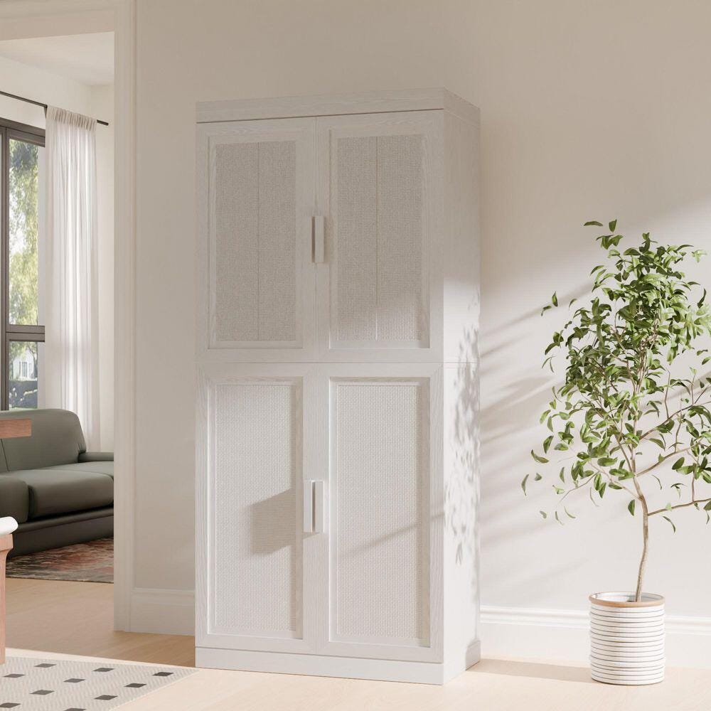 Dovelina Liora Reinforced 31" Accent Cabinet, White, large