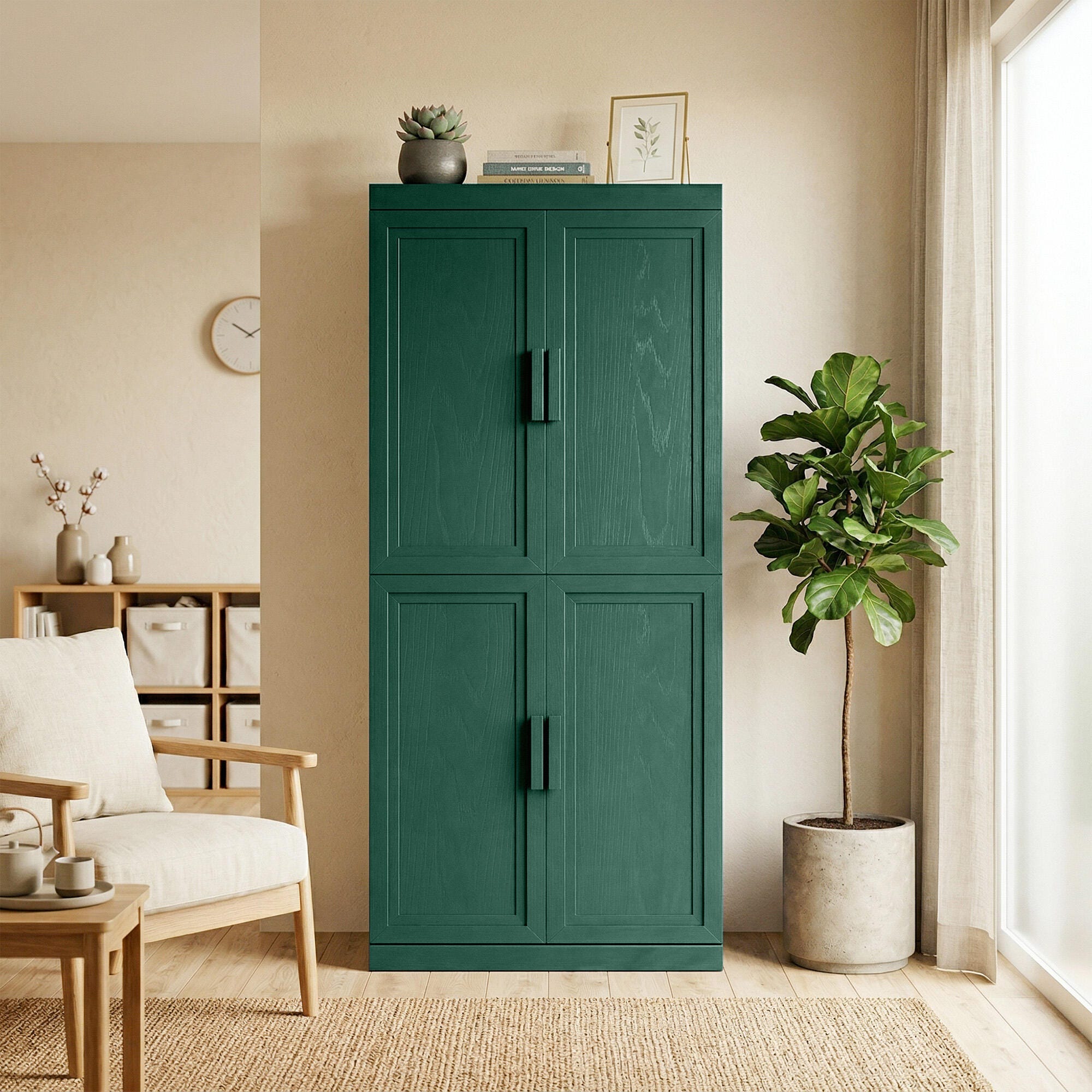 Dovelina Liora Multi-Purpose 31" Accent Cabinet, Green, rollover