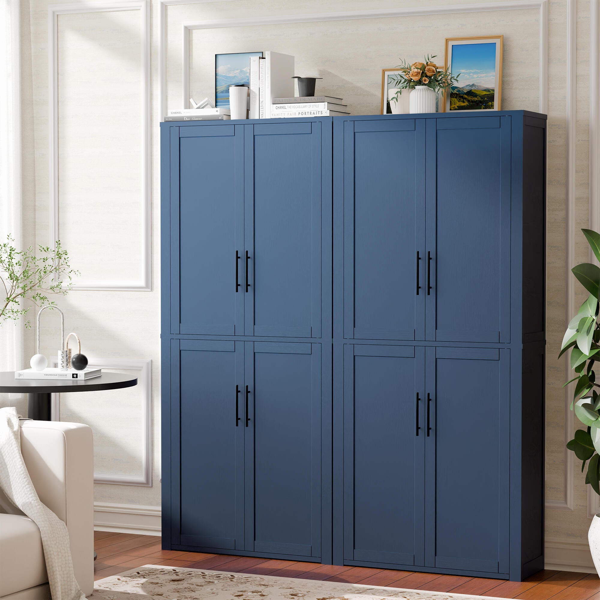 Dovelina Liora 56" Accent Cabinet, Blue, rollover