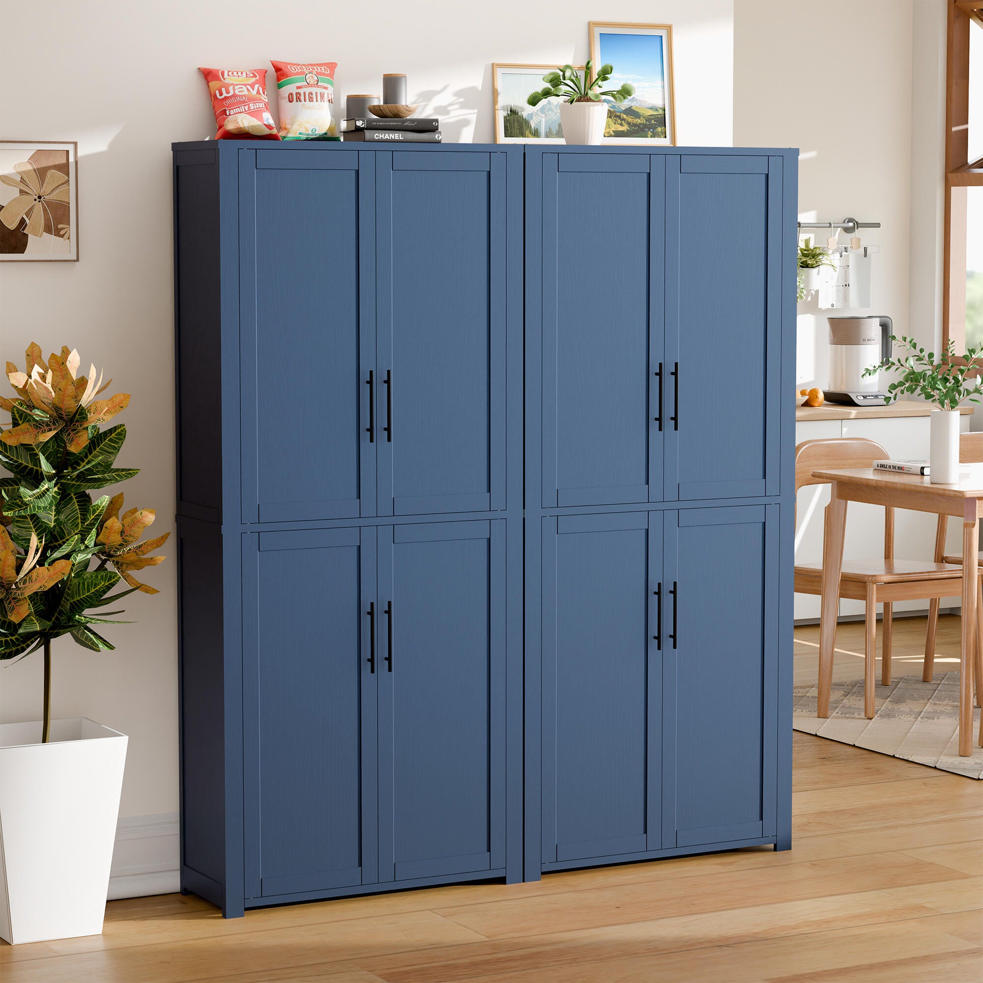 Dovelina Liora 56" Accent Cabinet, Blue, large