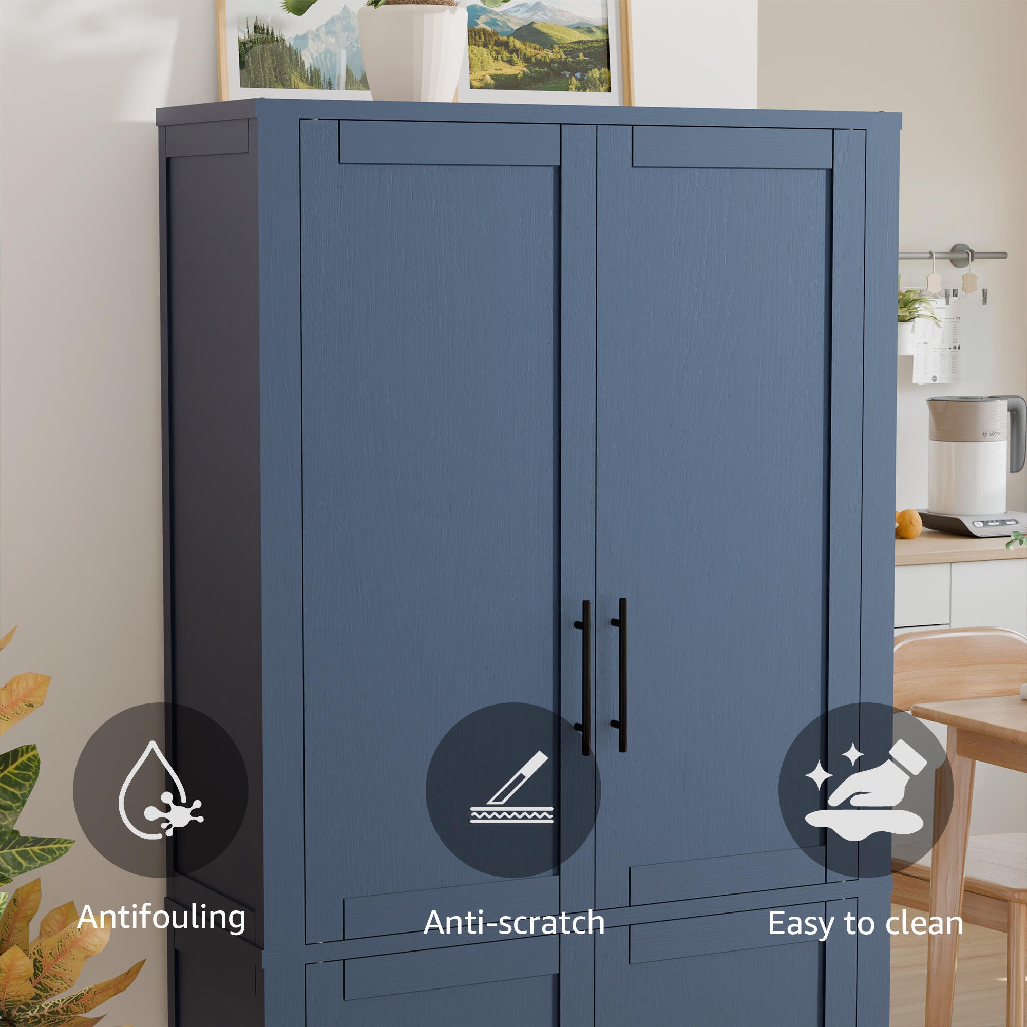 Dovelina Liora 56" Accent Cabinet, Blue, large