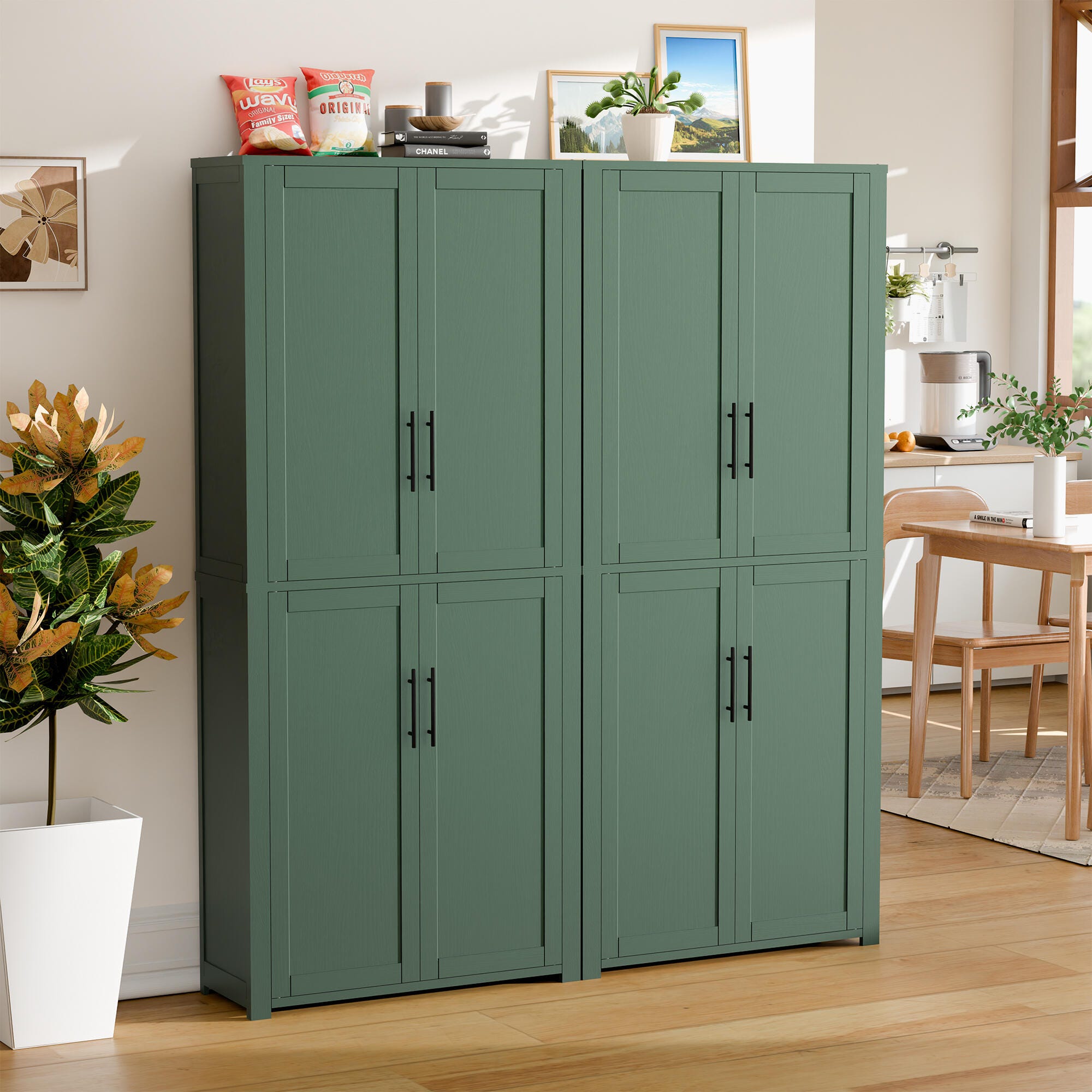 Dovelina Liora 56" Accent Cabinet, Green, large