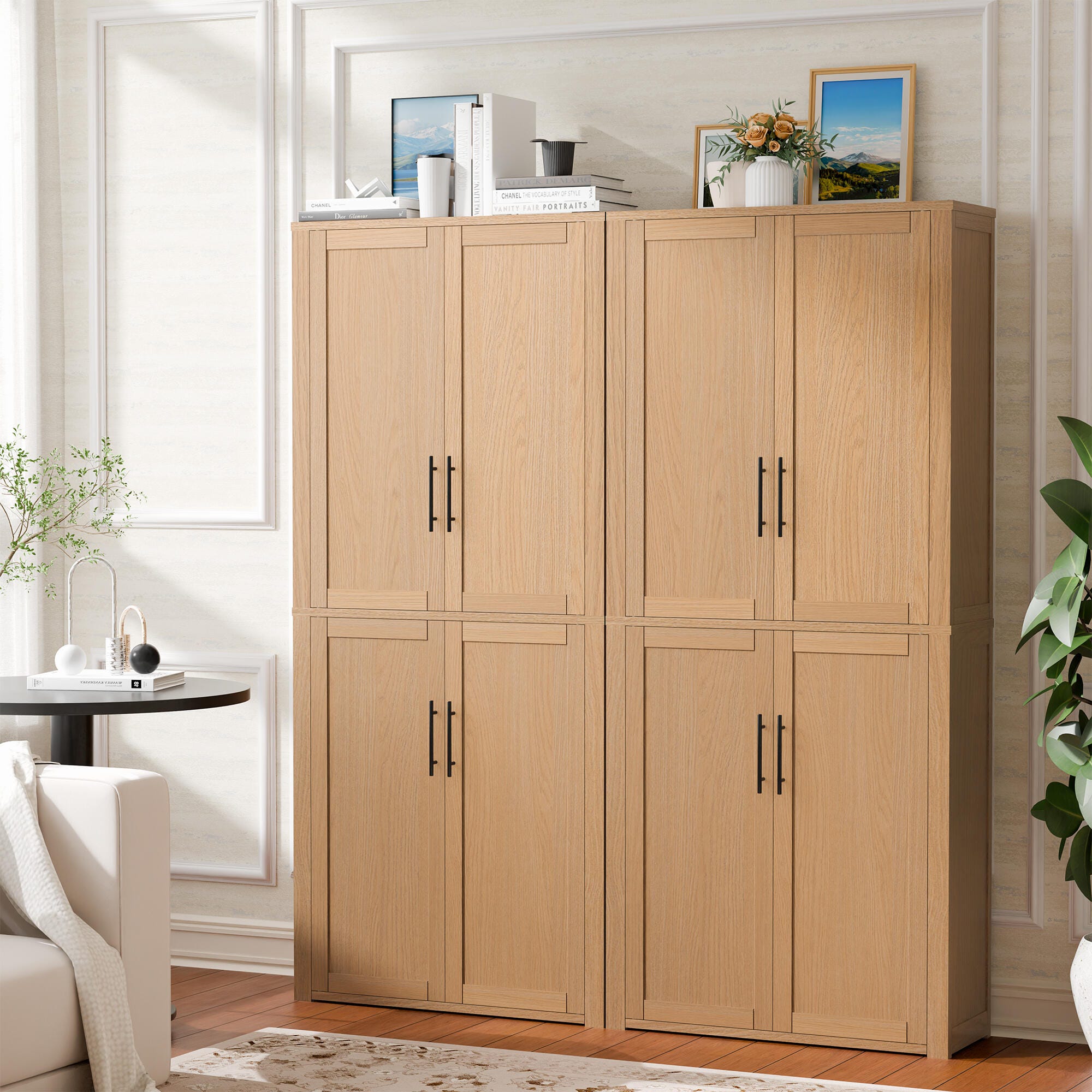 Dovelina Liora 56" Accent Cabinet, Natural, rollover