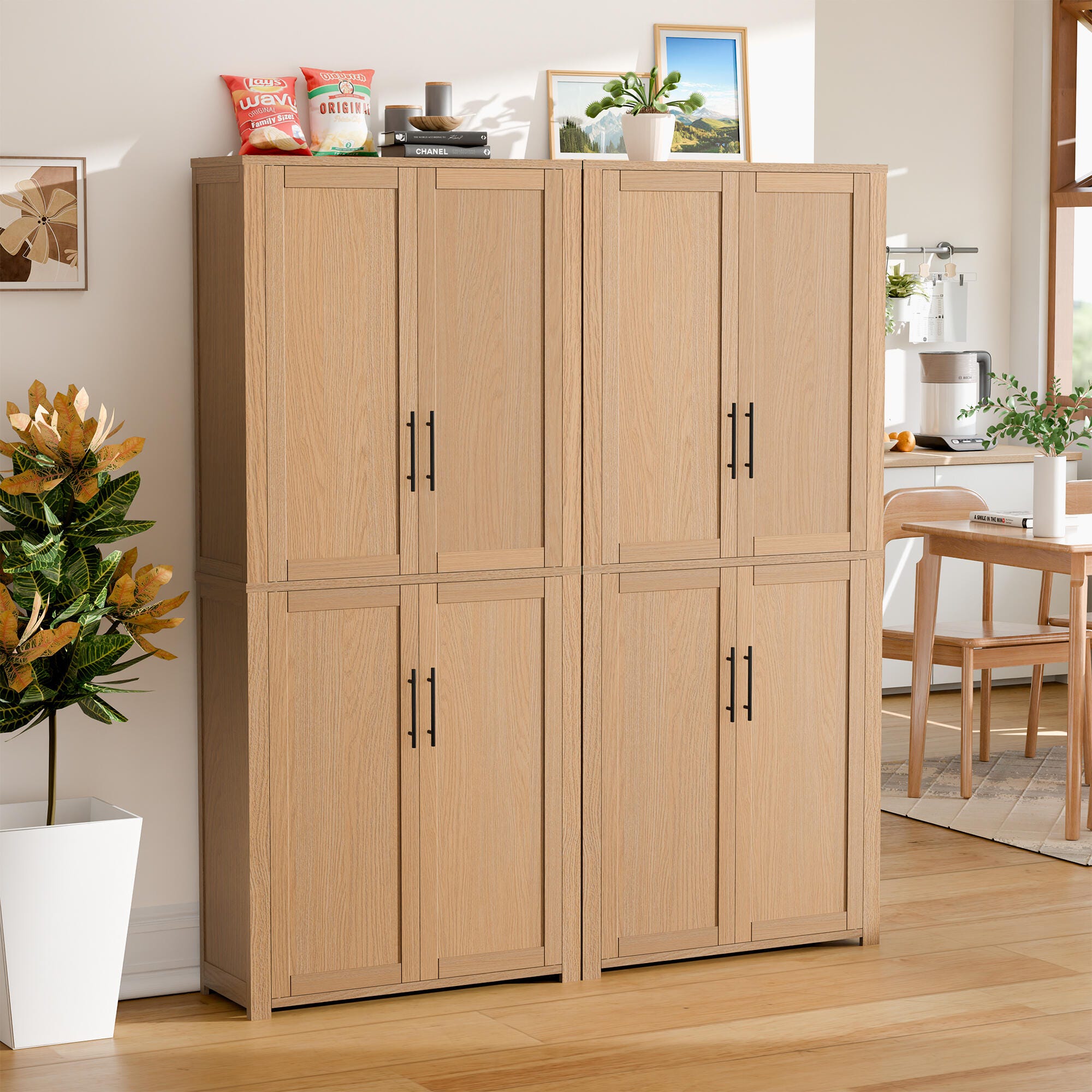 Dovelina Liora 56" Accent Cabinet, Natural, large