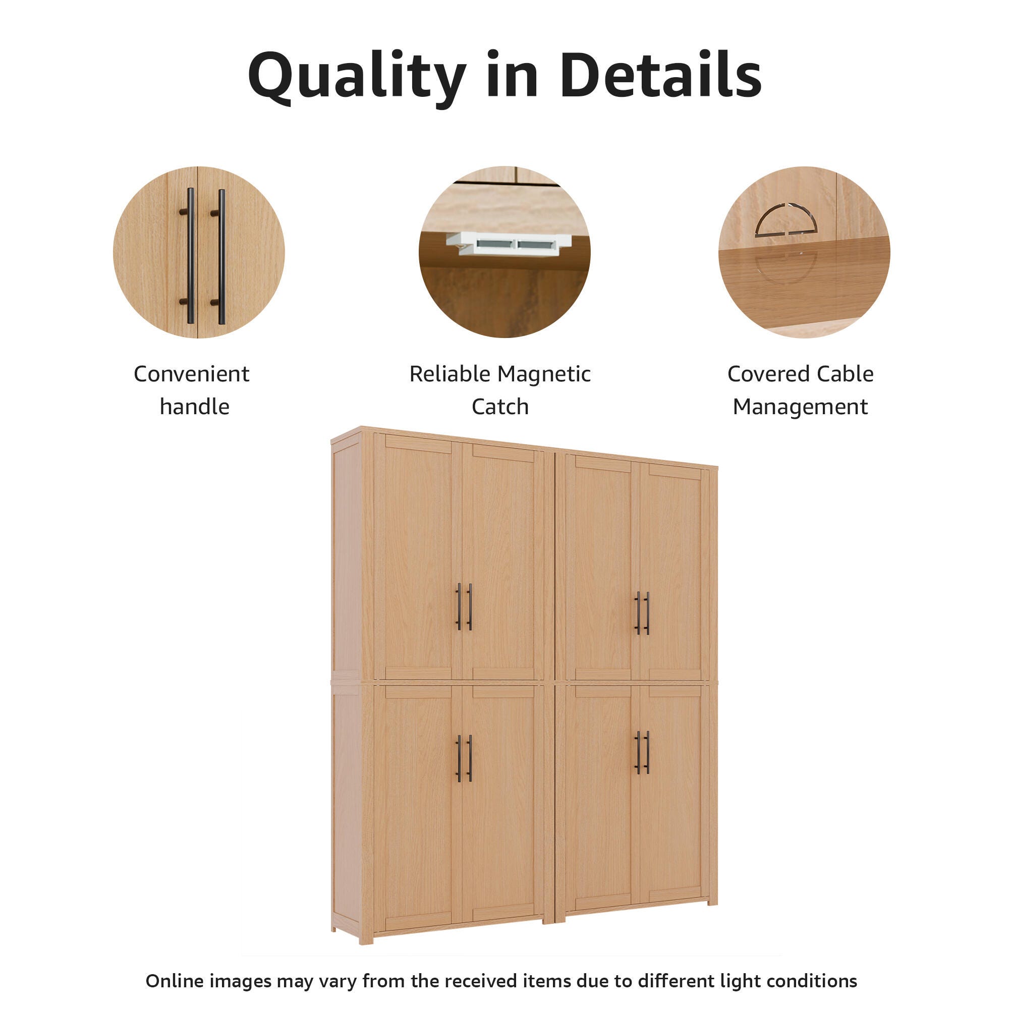 Dovelina Liora 56" Accent Cabinet, Natural, large