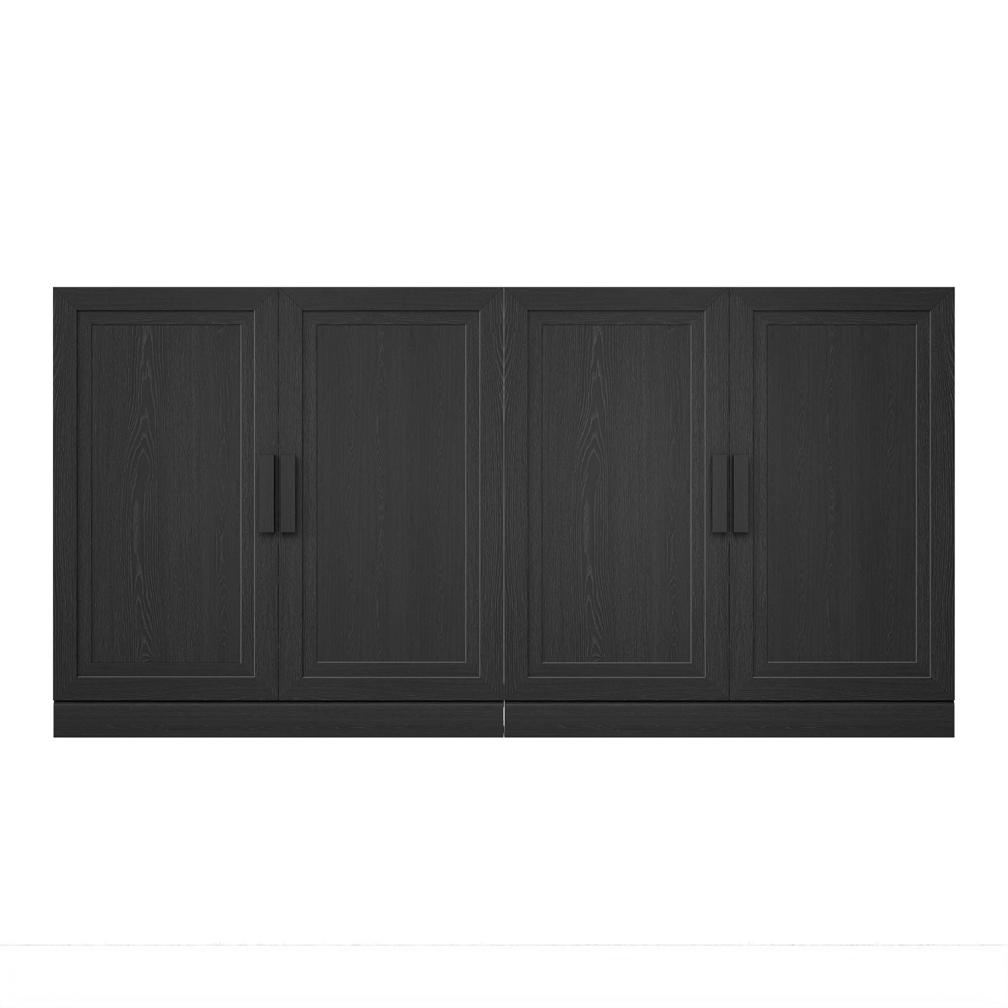Dovelina Liora Expandable 62" Accent Cabinet, Black, large
