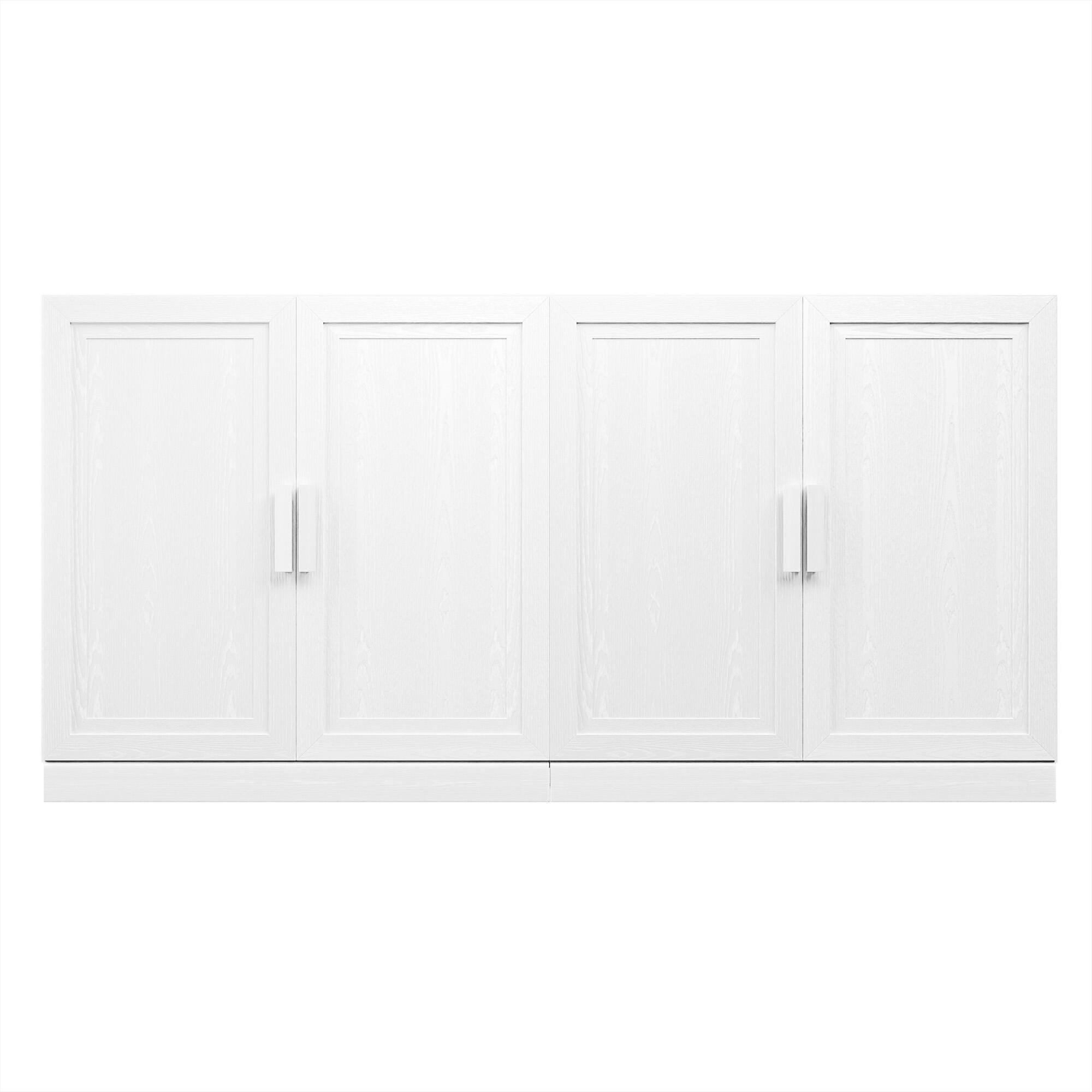 Dovelina Liora Expandable 62" Accent Cabinet, White, large