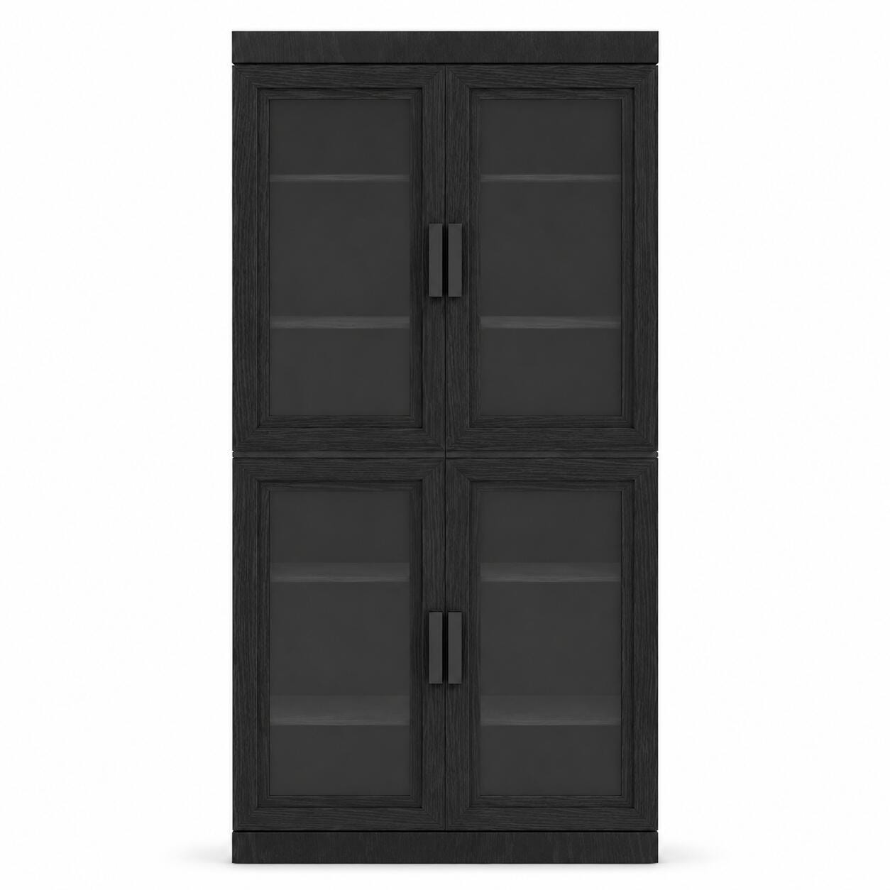 Dovelina Liora Tall 31" Accent Cabinet, Black, large
