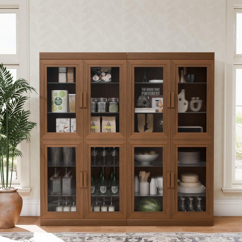 Dovelina Liora Tall 31" Accent Cabinet, Walnut, large