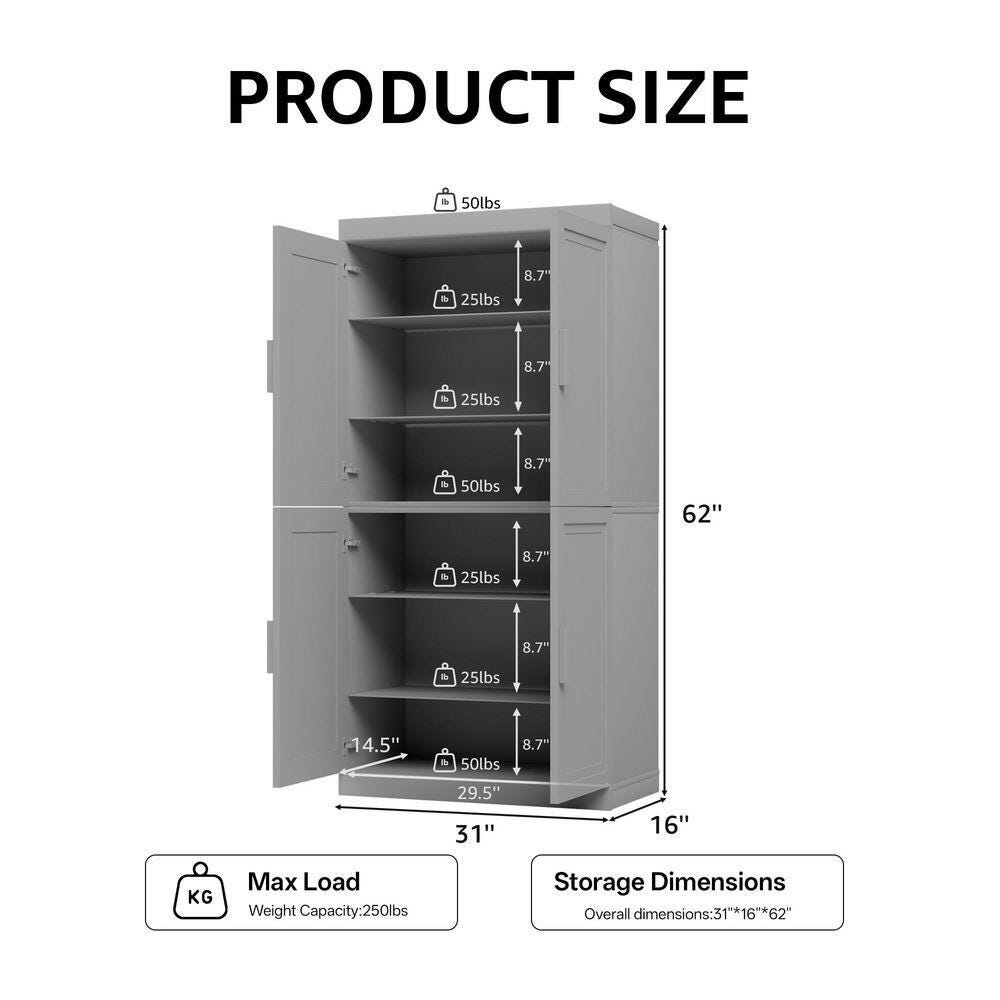 Dovelina Liora Tall 31" Accent Cabinet, Natural, large