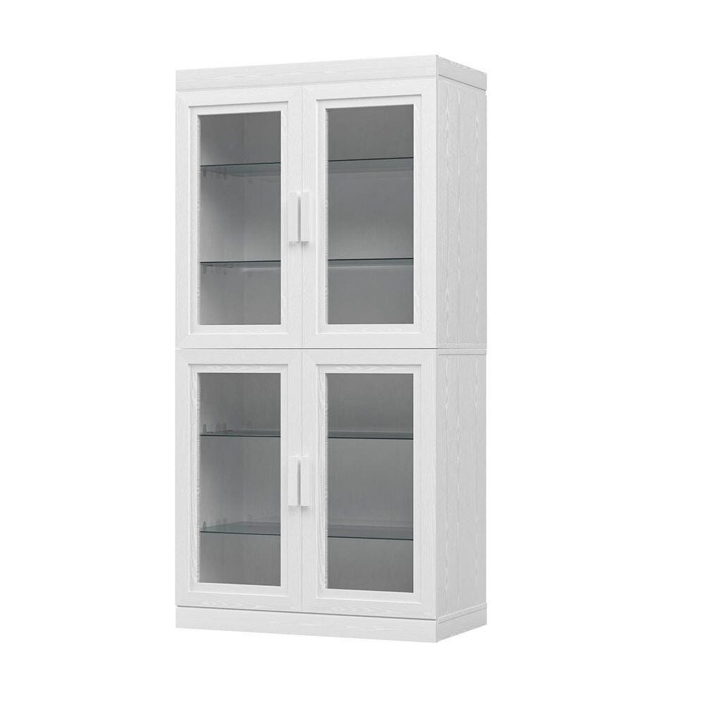Dovelina Liora Tall 31" Accent Cabinet, White