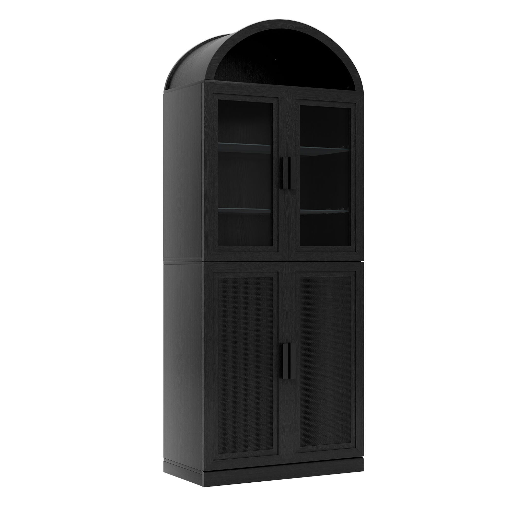Dovelina Liora Elegant 31" Accent Cabinet, Black, large