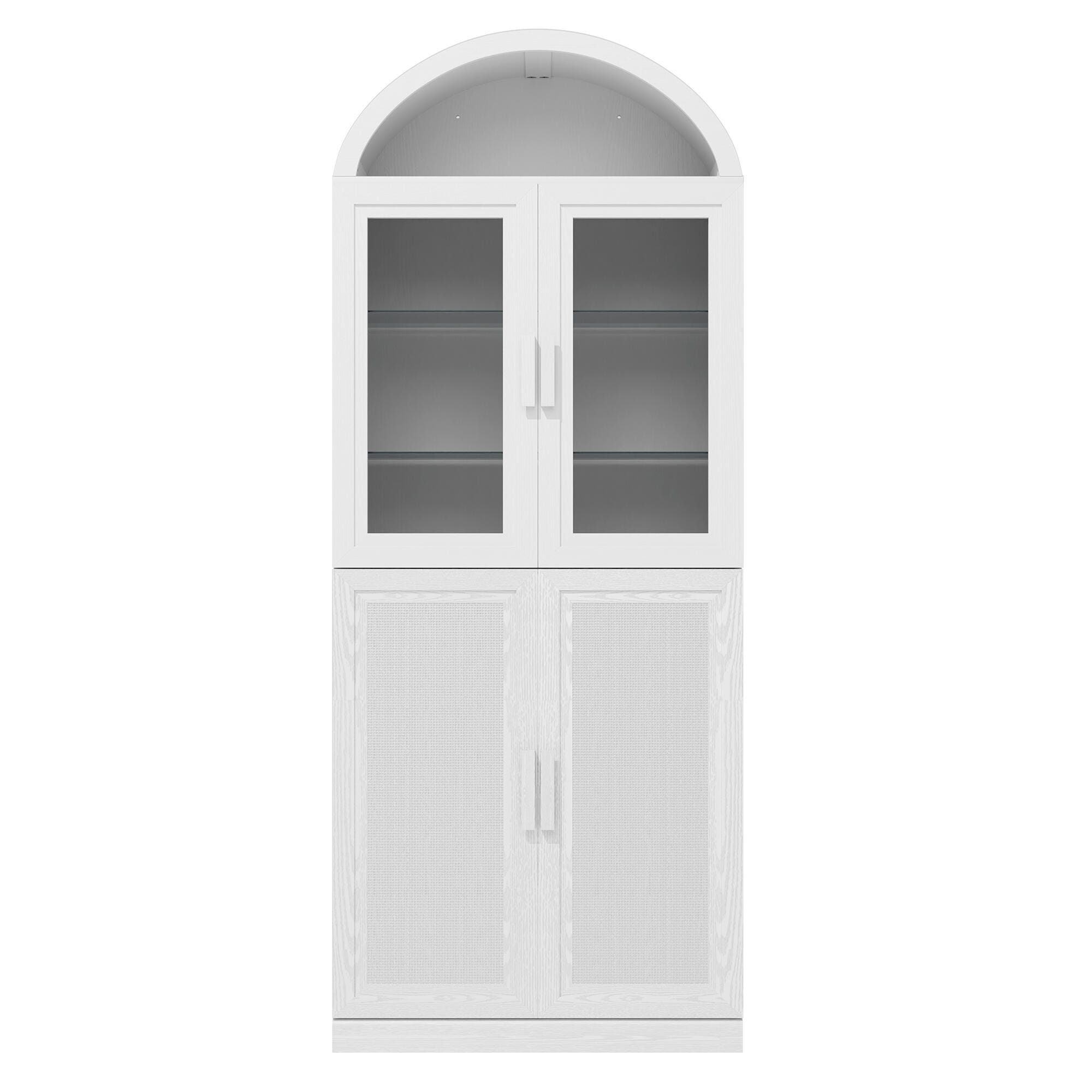 Dovelina Liora Elegant 31" Accent Cabinet, White, large