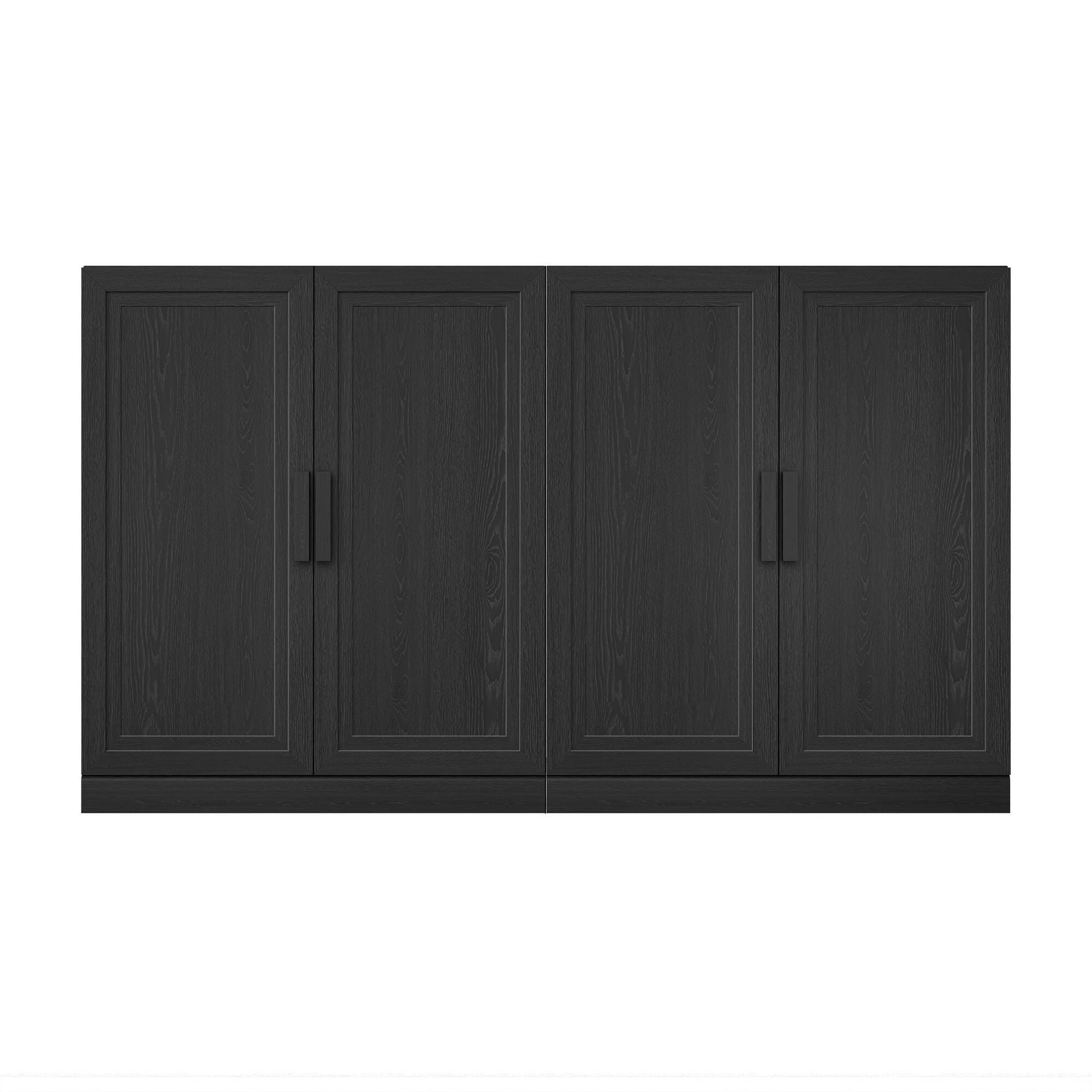 Dovelina Liora Solid 62" Accent Cabinet, Black, large