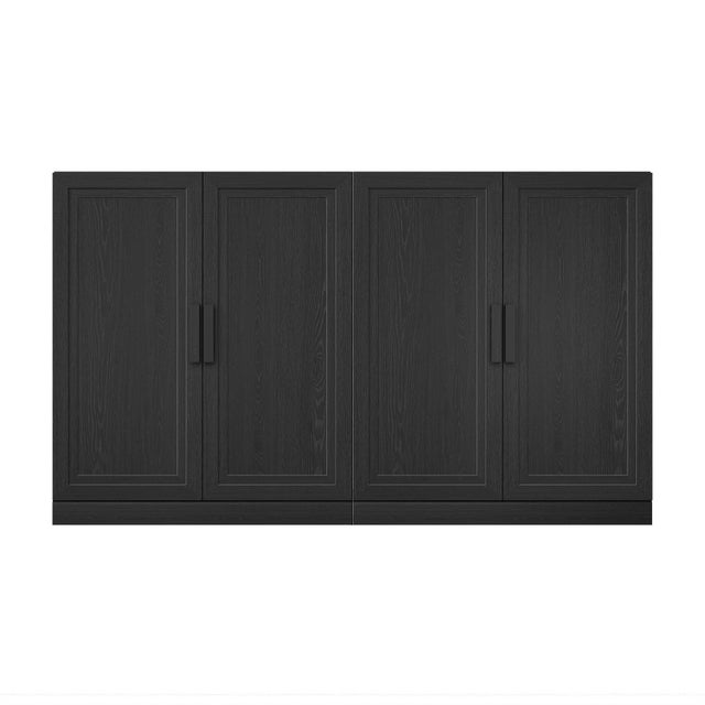 Dovelina Liora Solid 62" Accent Cabinet, Black