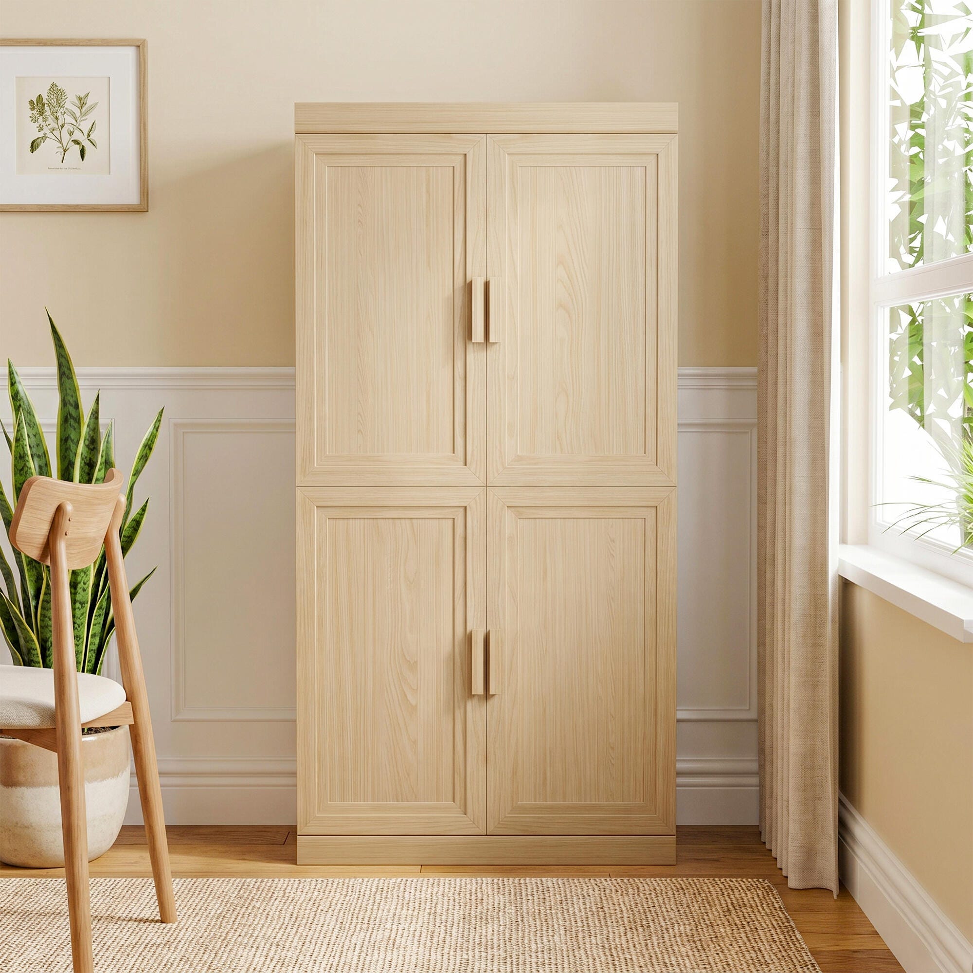 Dovelina Liora Versatile 31" Accent Cabinet, Natural, large