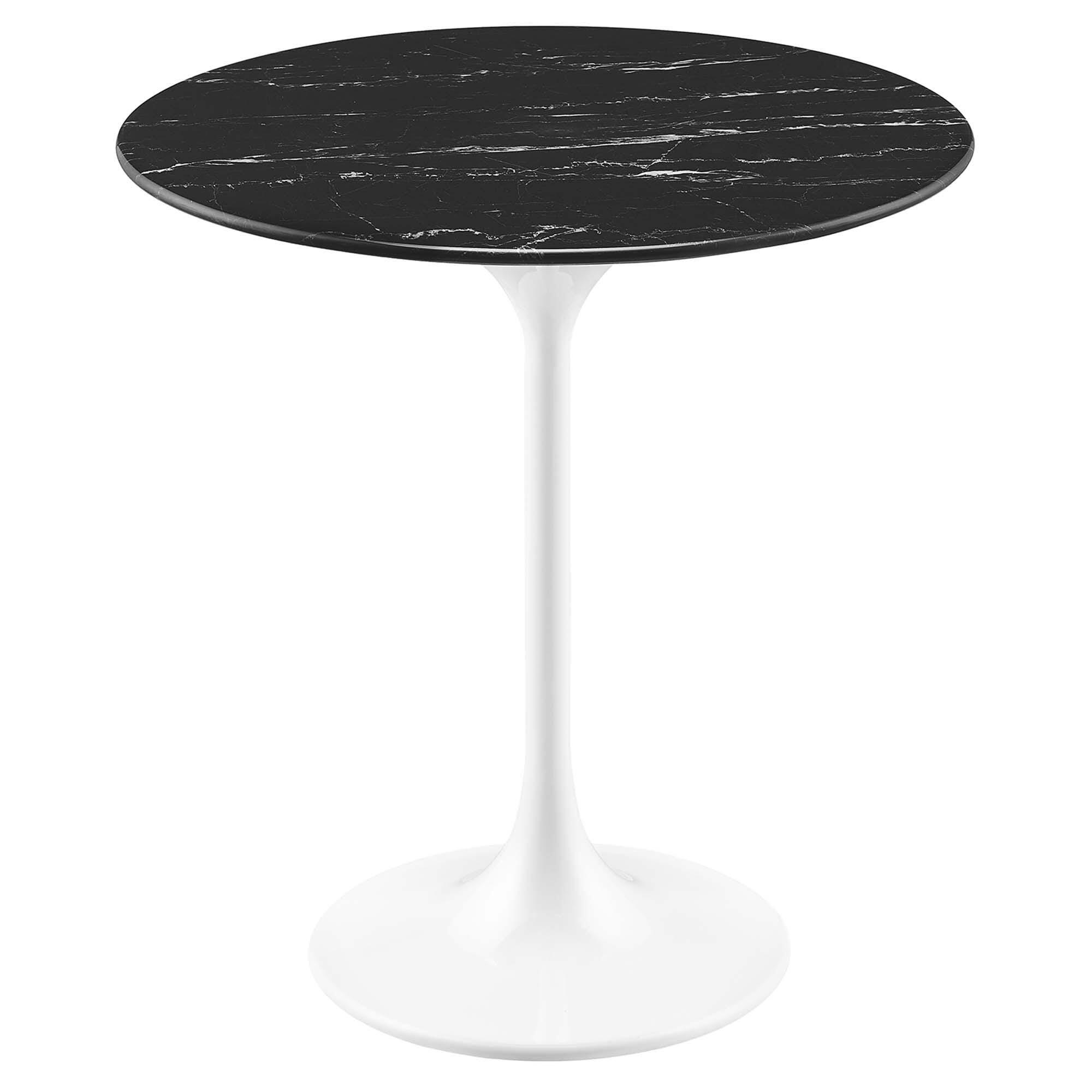 Modway Lippa Side Table, White/Black, large