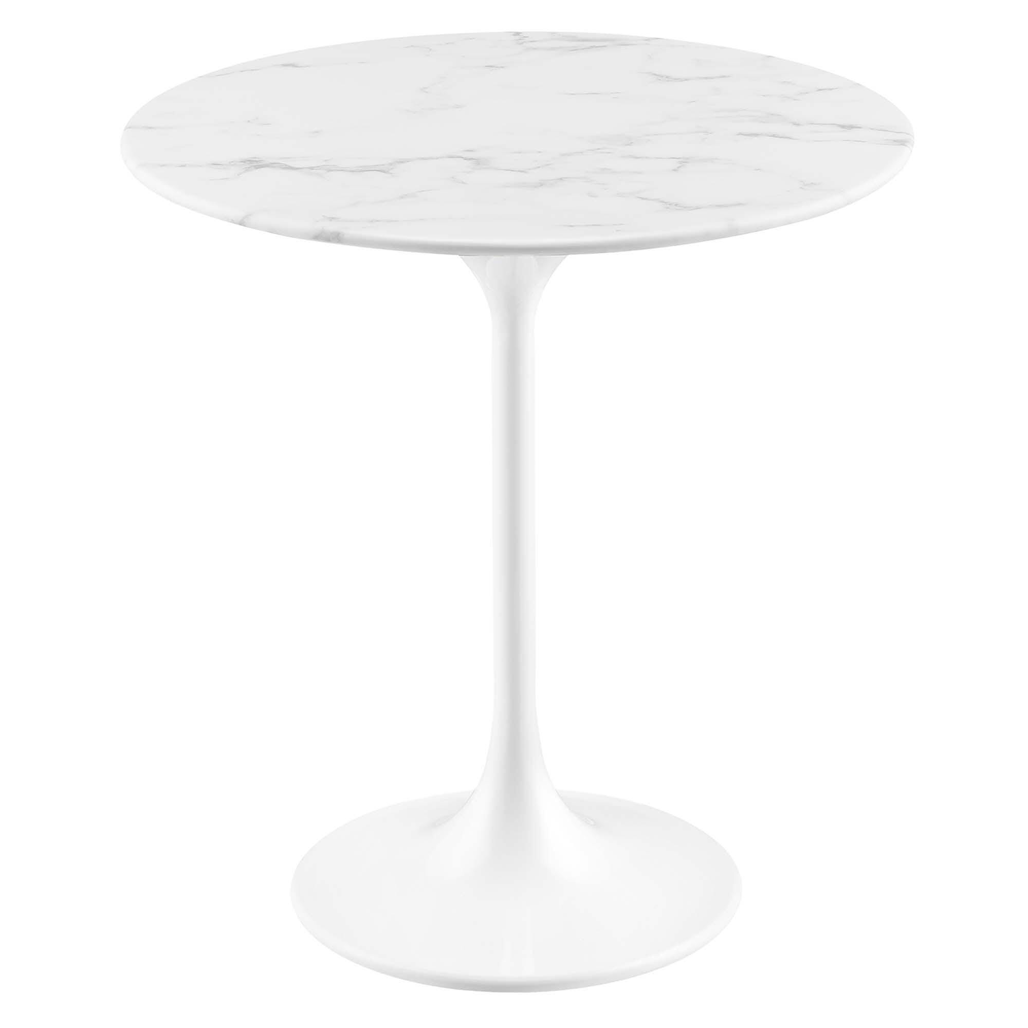 Modway Lippa Side Table, White, large