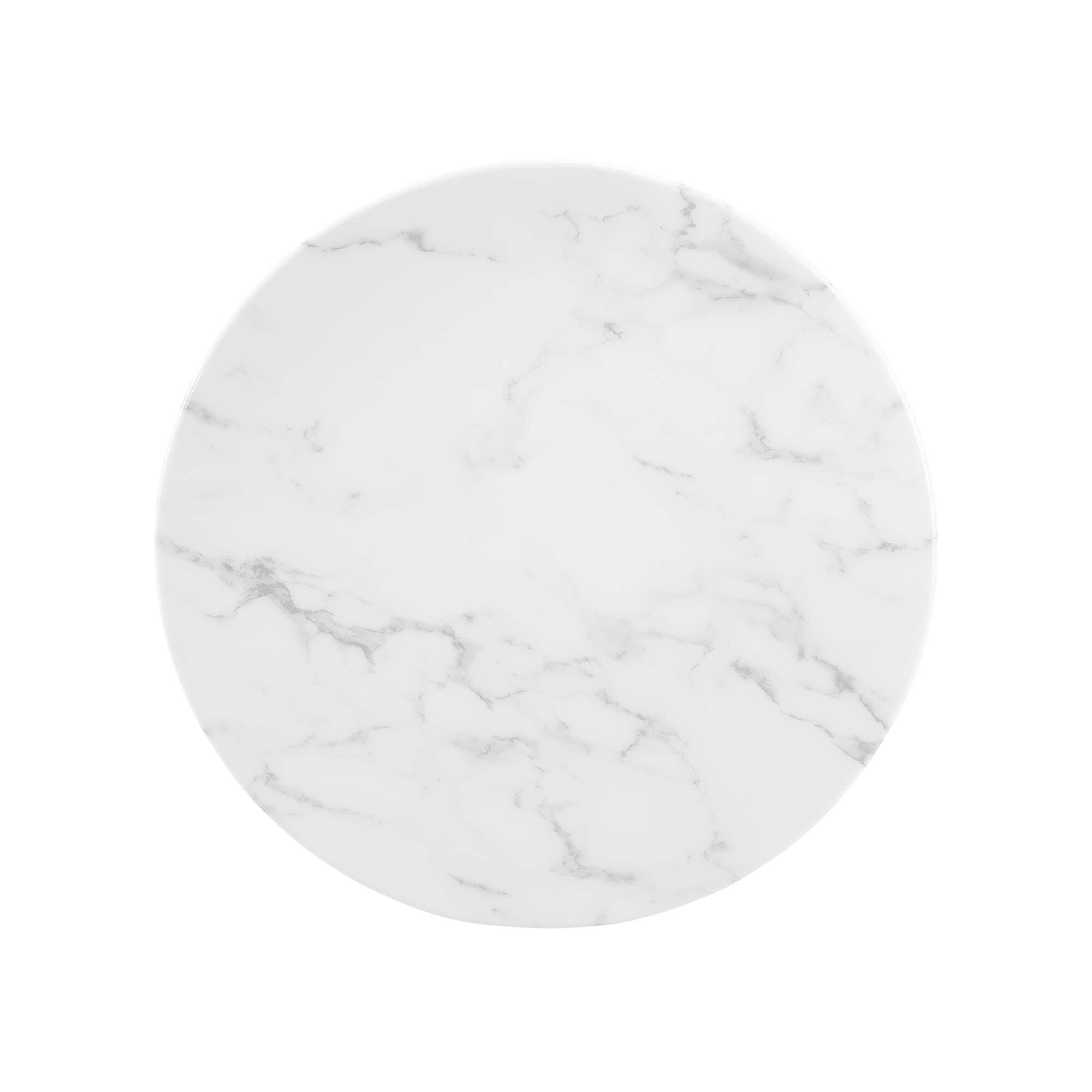 Modway Lippa Side Table, White, large