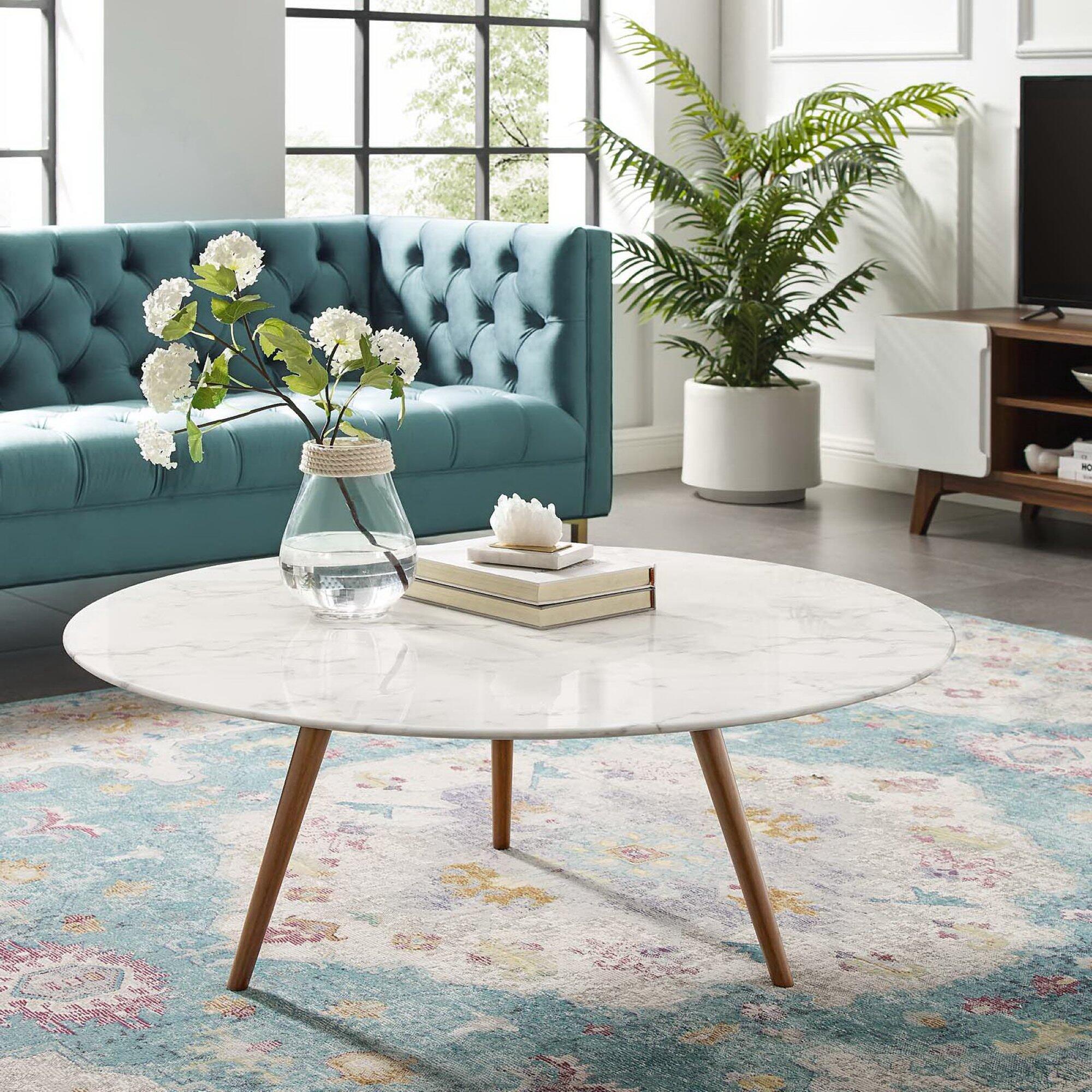 Modway Lippa Solid Round Coffee Table, , rollover