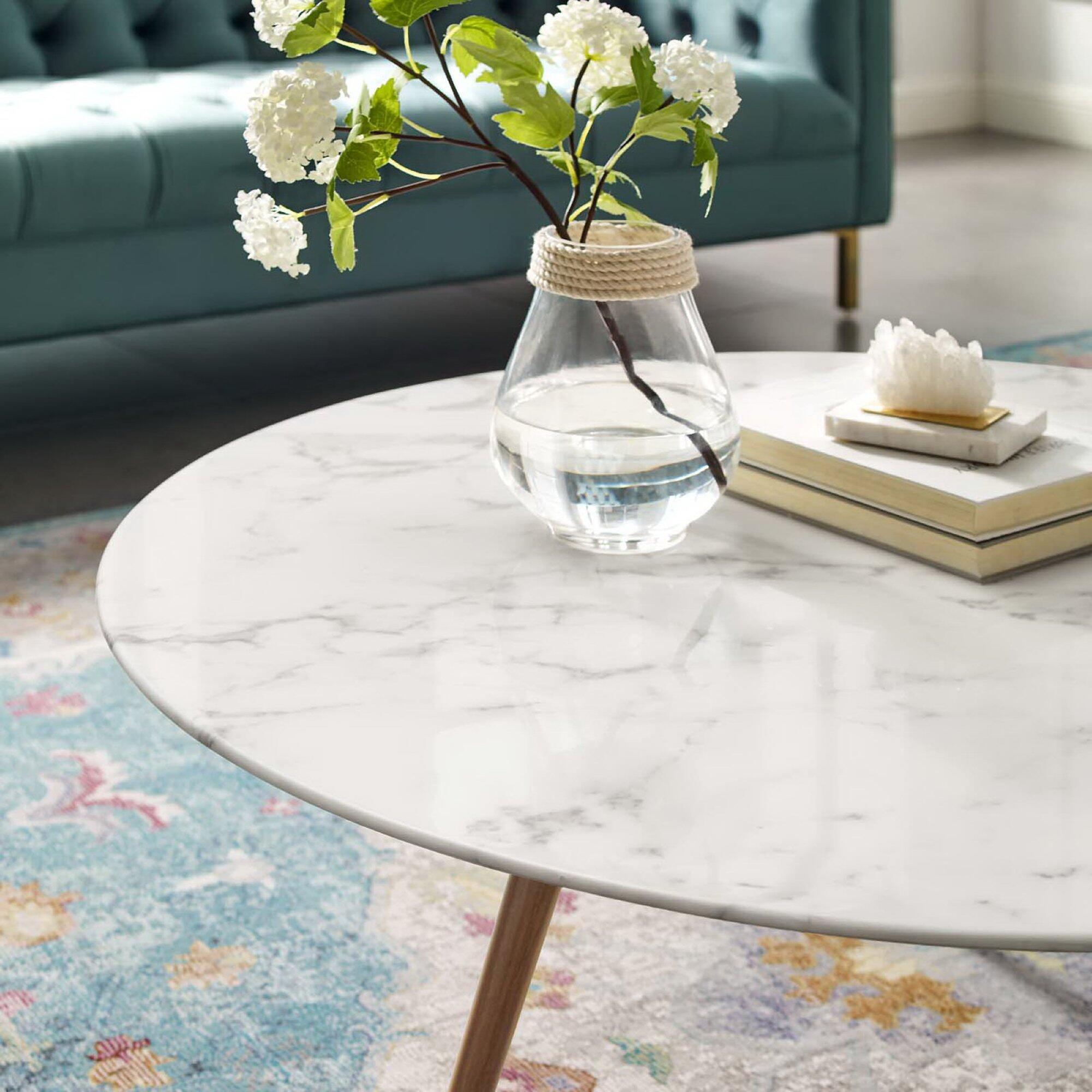 Modway Lippa Solid Round Coffee Table, , large