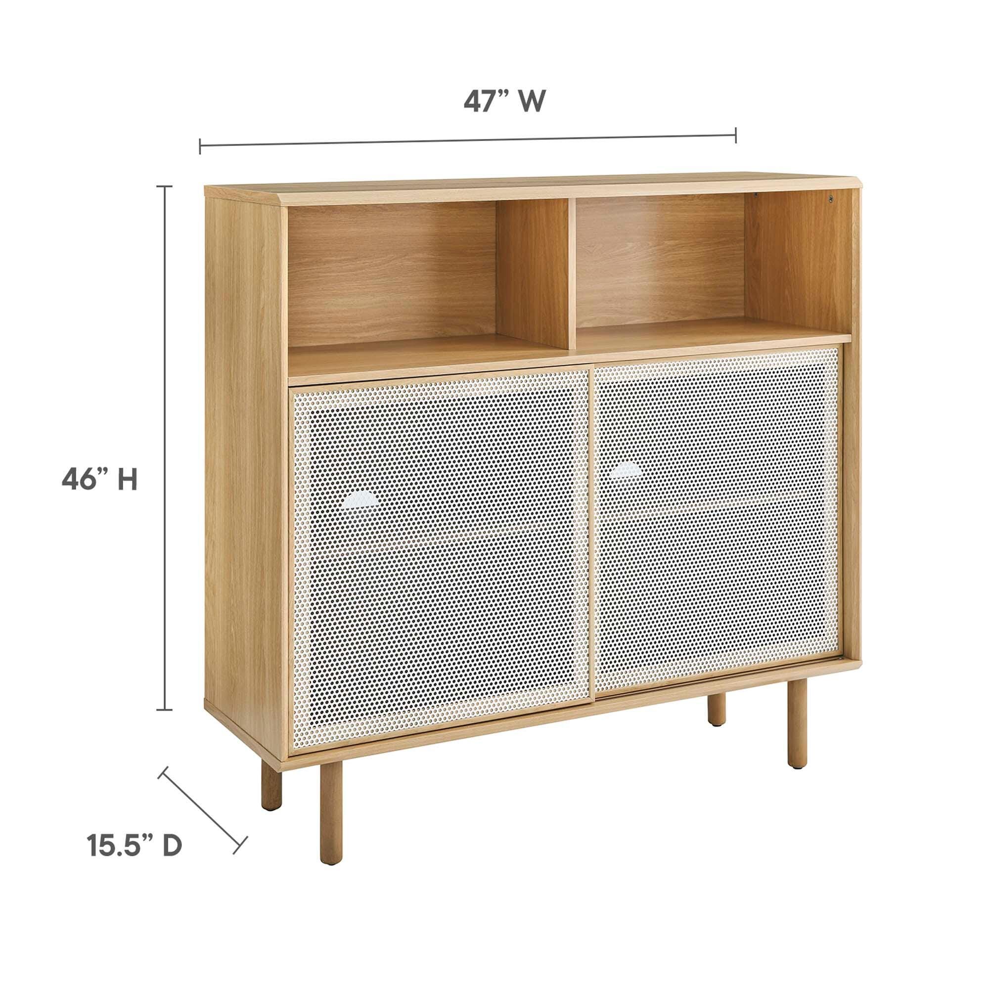 Modway Kurtis 47" Accent Cabinet, Oak, large