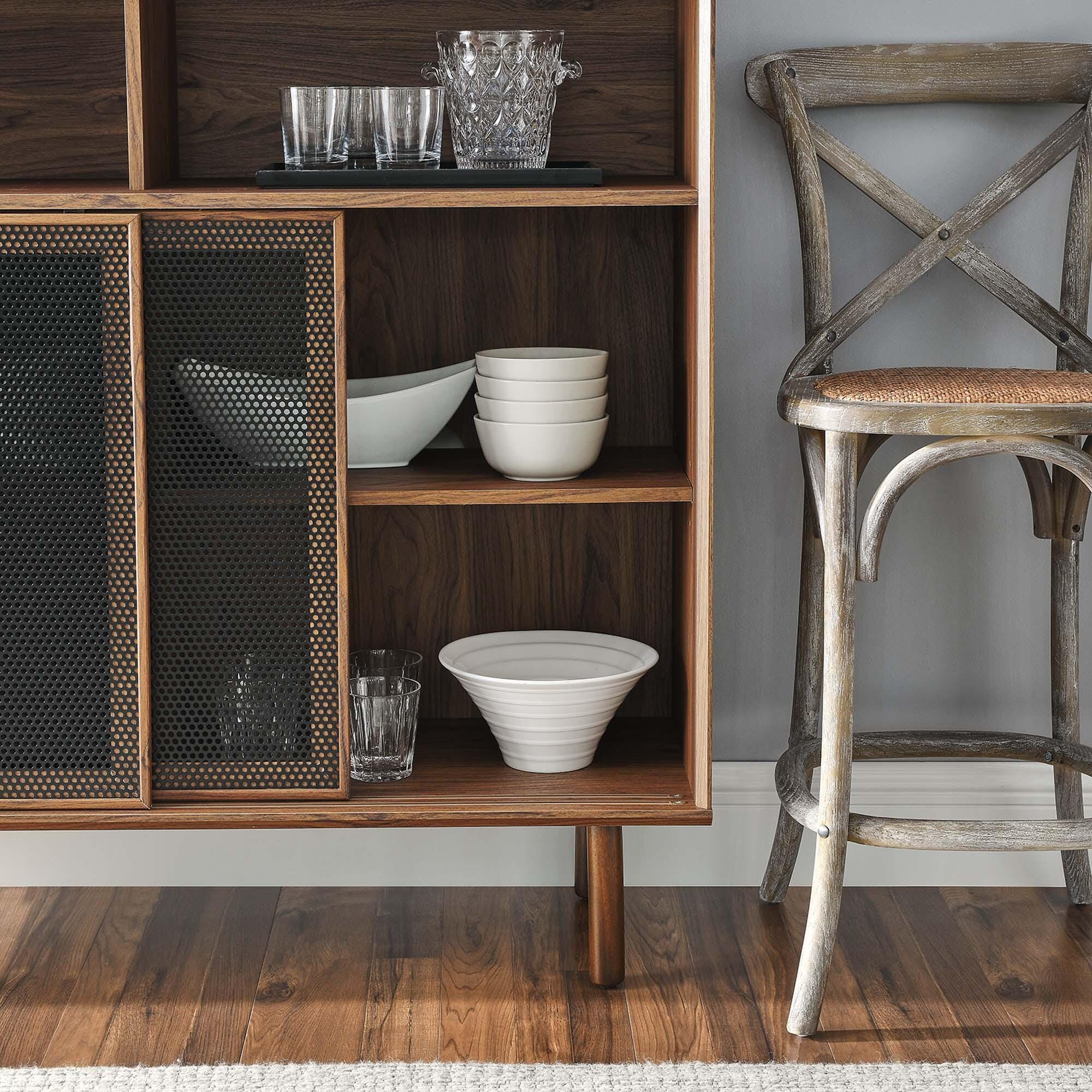 Modway Kurtis 47" Accent Cabinet, Walnut, large