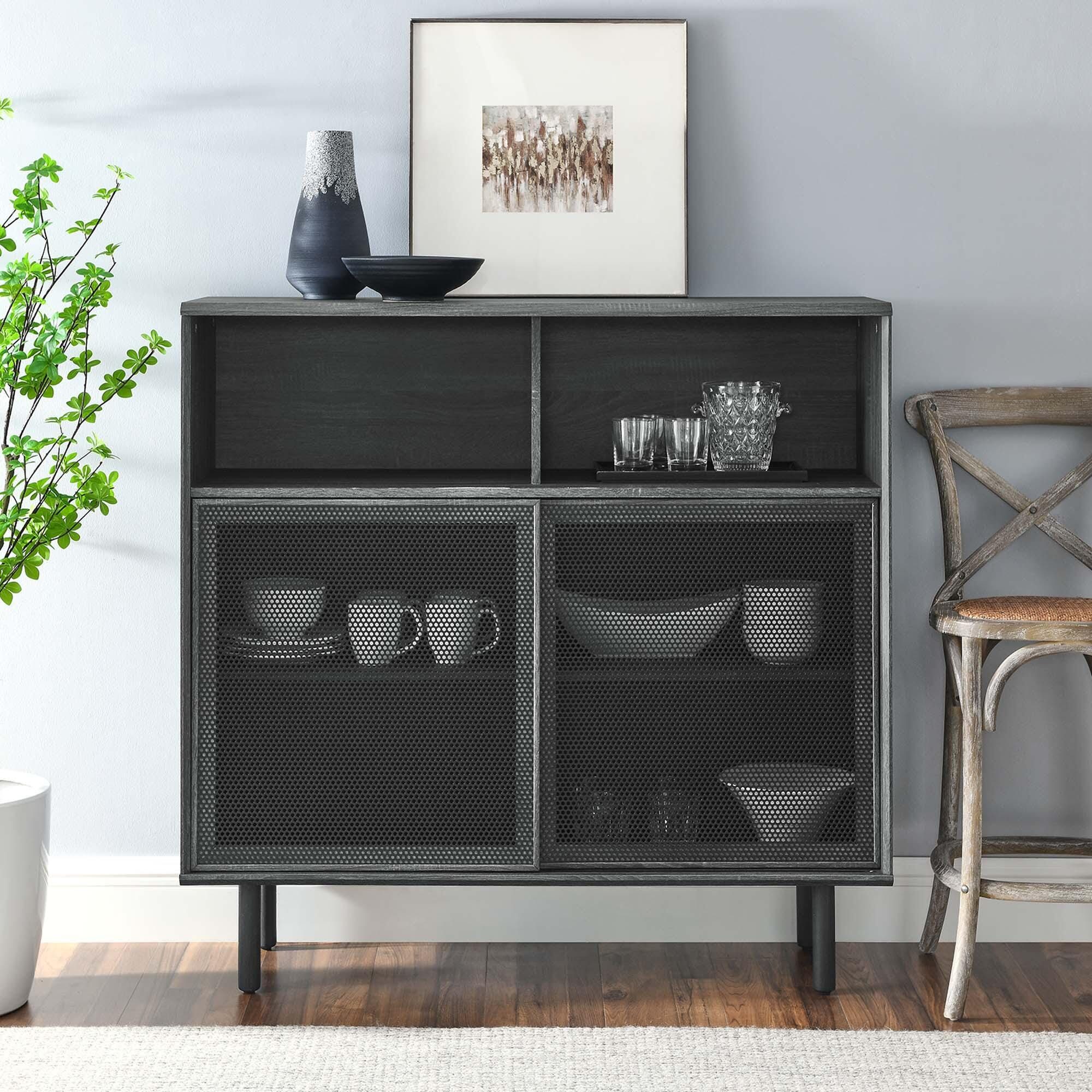 Modway Kurtis 47" Accent Cabinet, Charcoal, rollover
