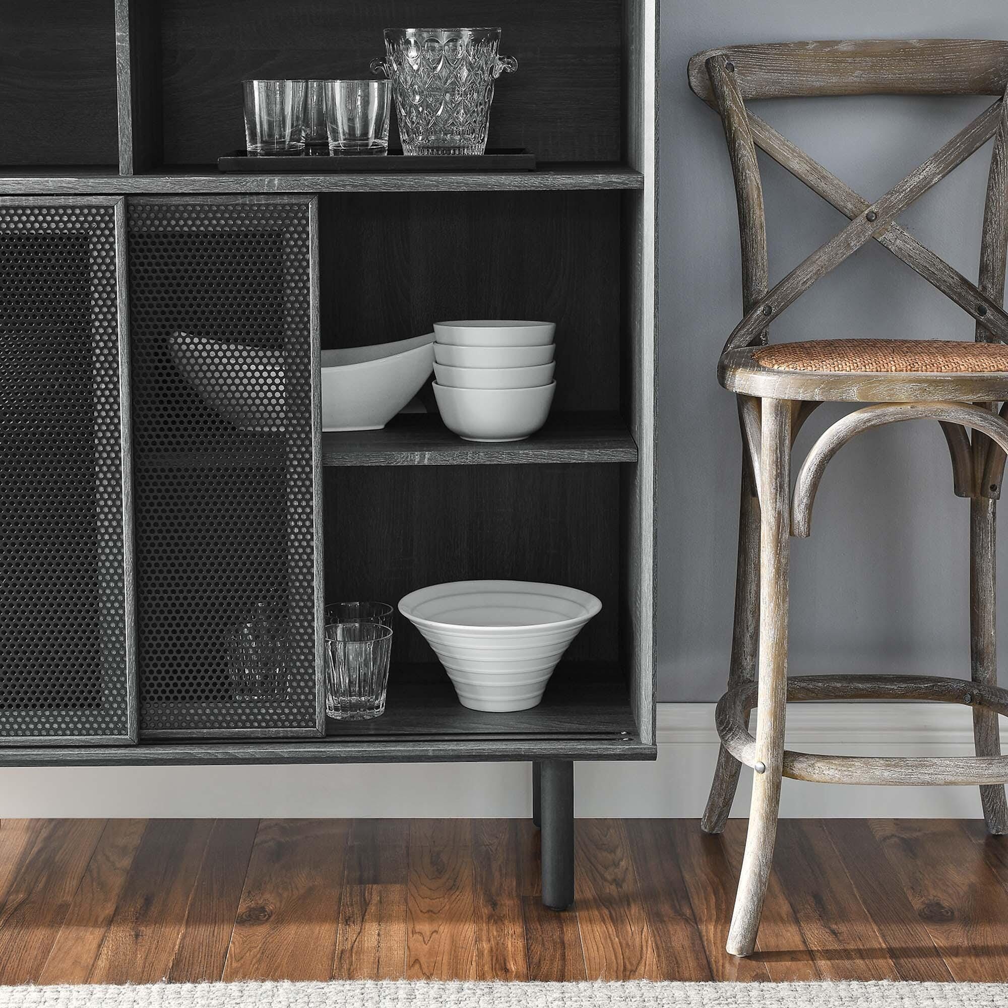 Modway Kurtis 47" Accent Cabinet, Charcoal, large
