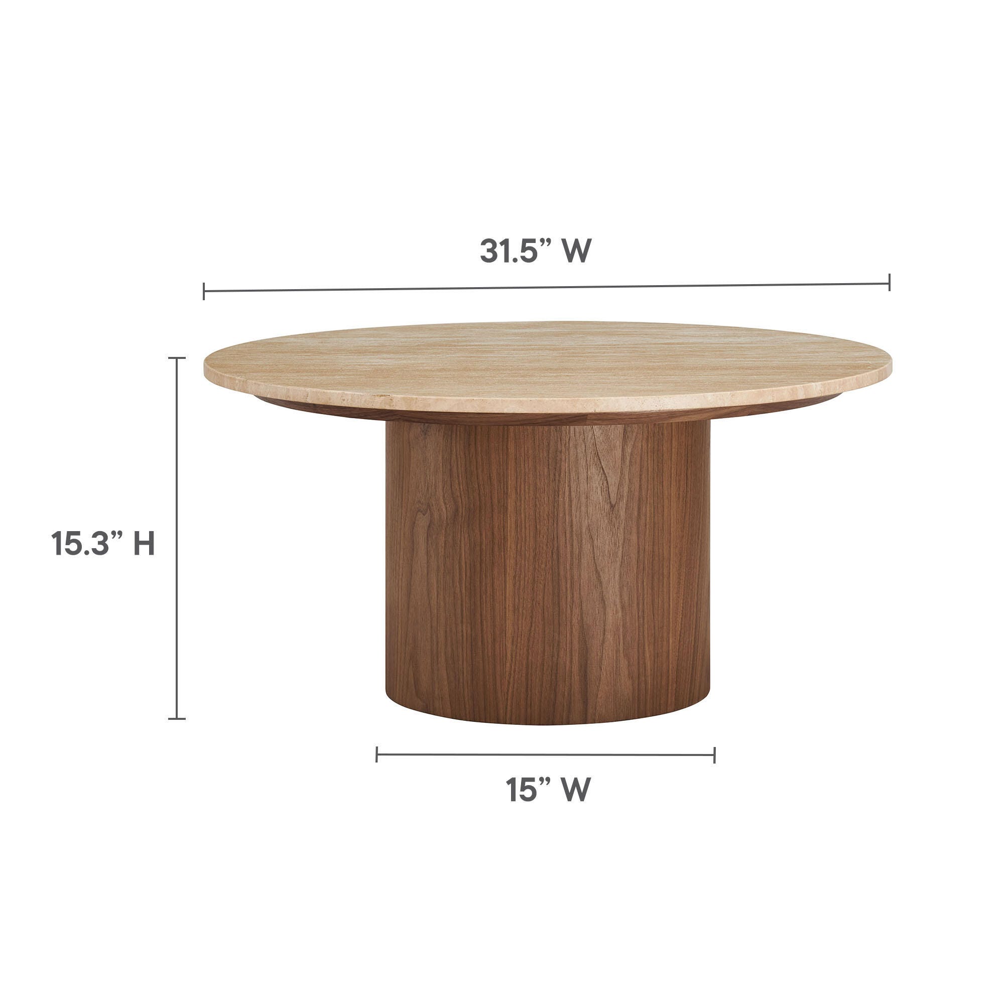 Modway Kioni Round Coffee Table, , large