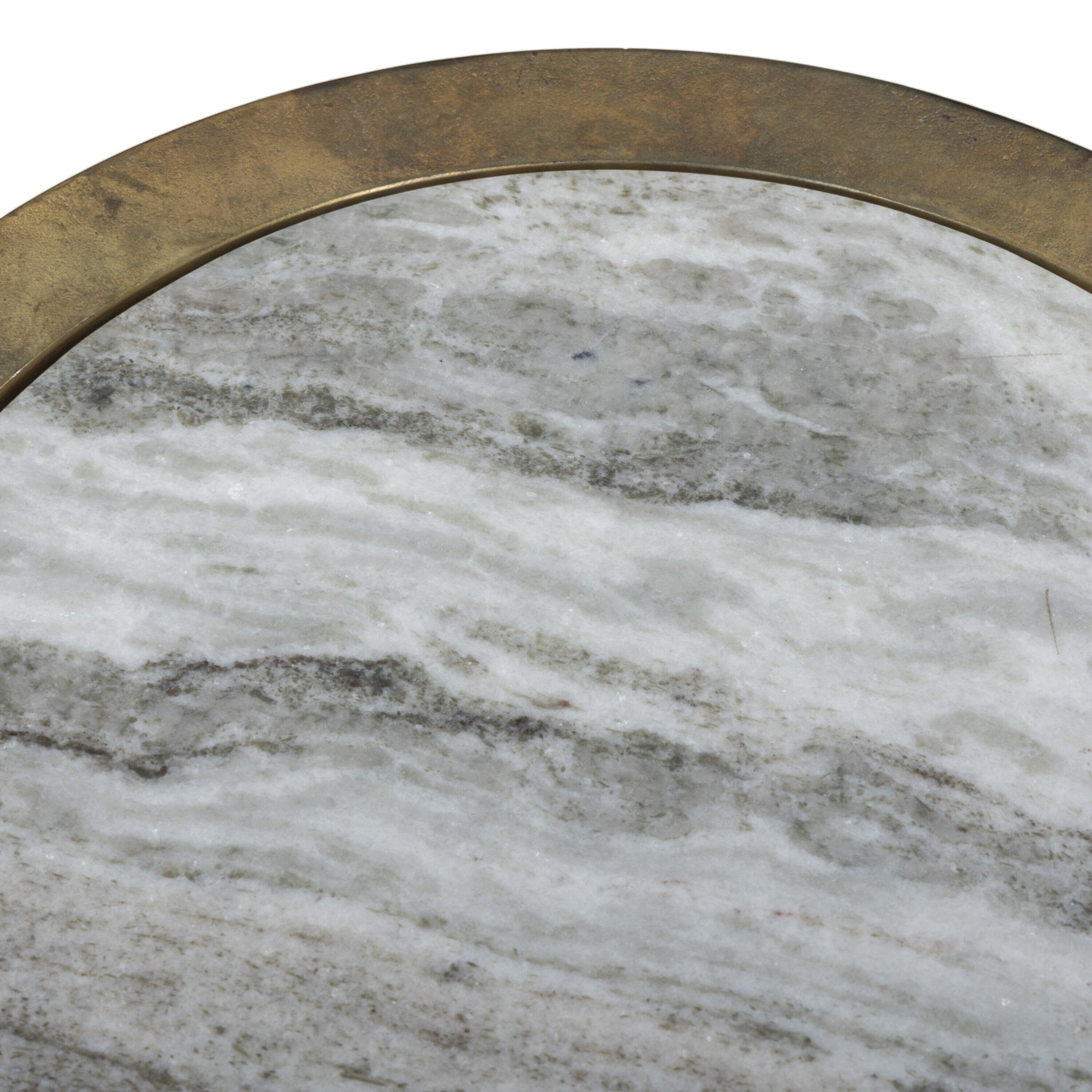 Ashley Luxe Tavian Accent Table - River Gray Marble, , large