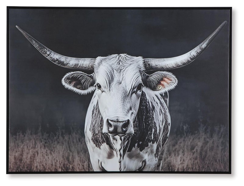 Harlandale Longhorn Cow Wall Art