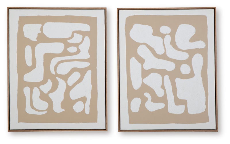 Waldett Abstract Canvas Wall Art (Set of 2)