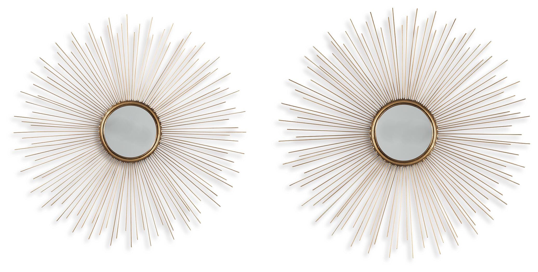 Doniel Metal Accent Mirror (Set of 2) | Ashley