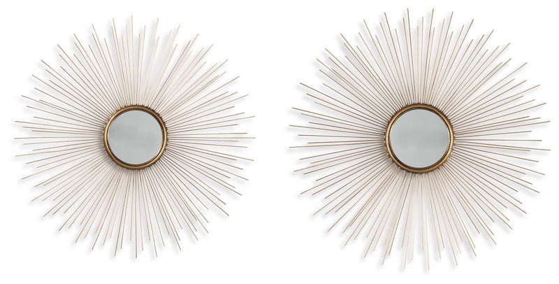 Doniel Metal Accent Mirror (Set of 2)