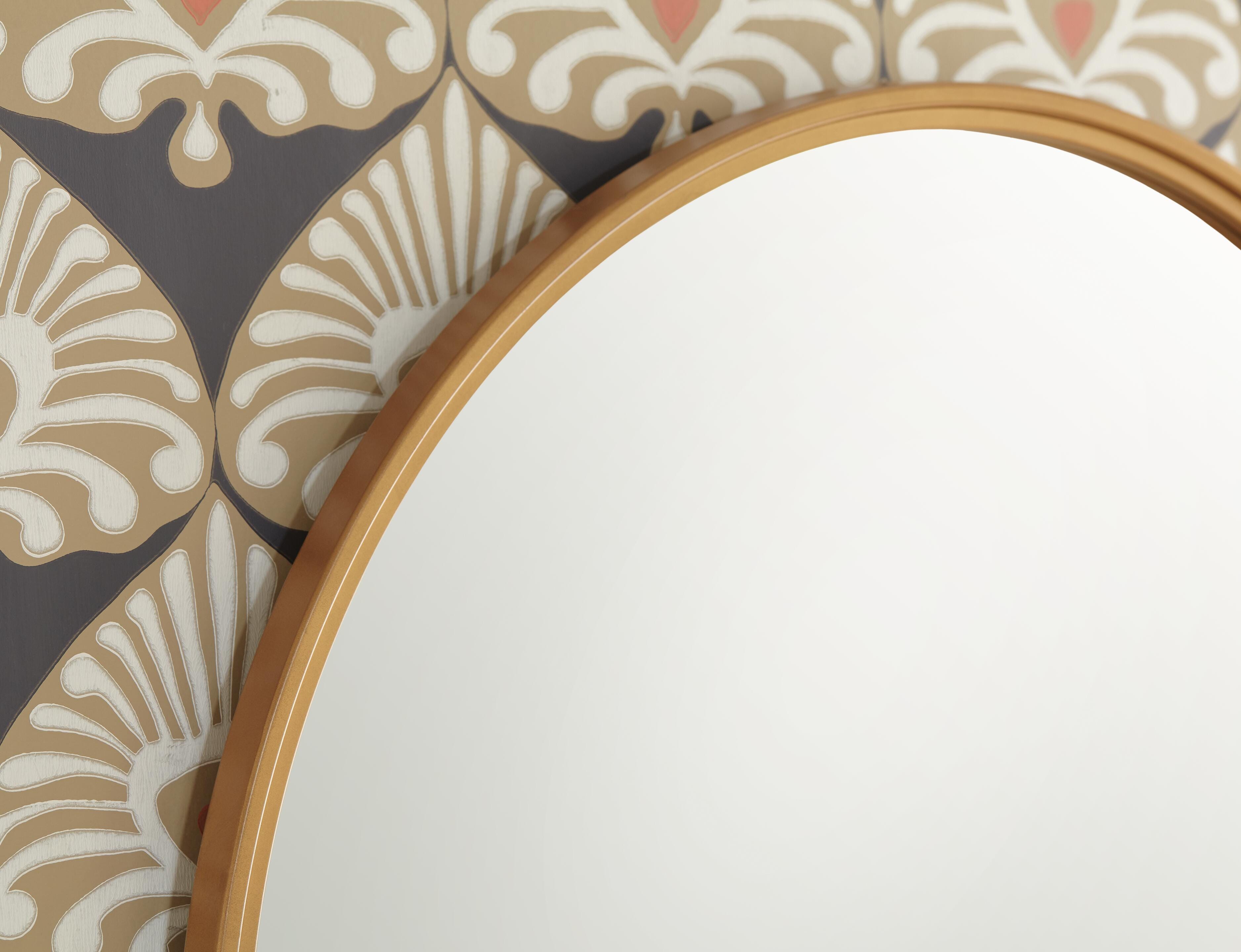 Brocky Accent Mirror, Gold Finish, large