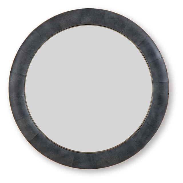 Corinsworth Accent Mirror, Charcoal/Brass Finish