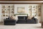 Emilia 3-Piece Sectional Sofa, Black, large
