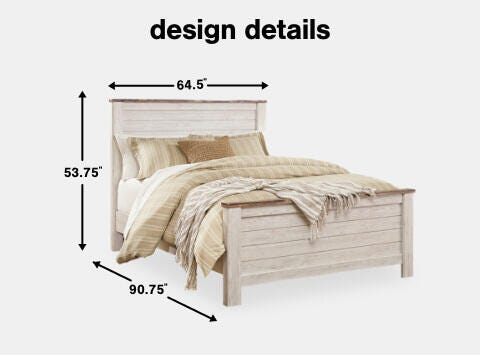 A Plus Content - https://cdn.ashley.com/assets/AHS_Bedroom_Willowton_B267-QPB_PDP_MB_1.jpg