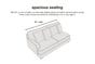 Lombardia Sofa, Fossil, large