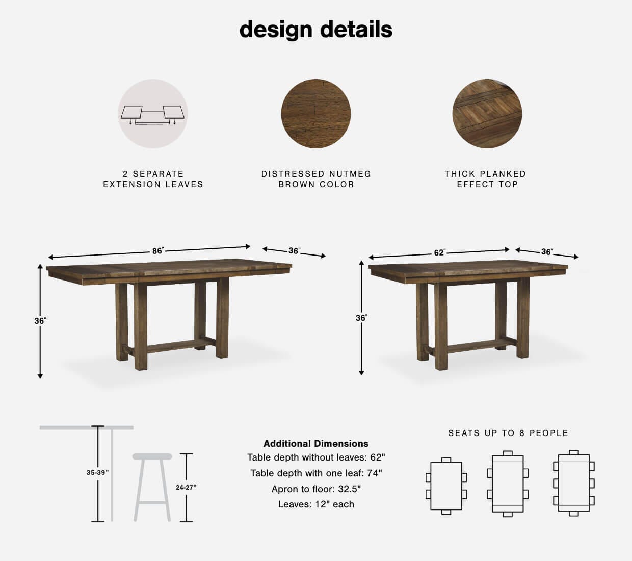 A Plus Content - https://cdn.ashley.com/assets/AHS_Dining_Moriville_D631-32_PDP_DK.jpg