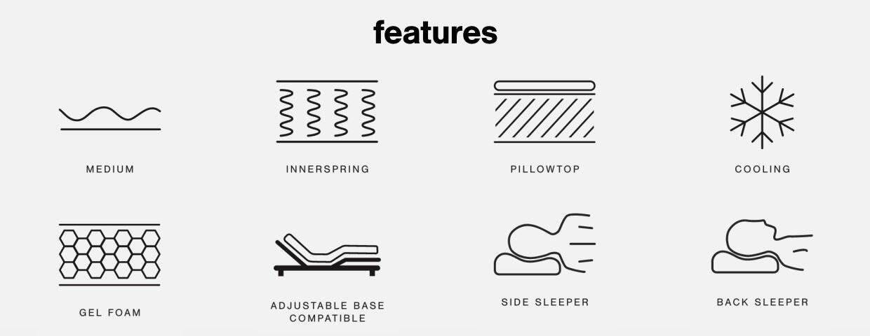 A Plus Content - https://cdn.ashley.com/assets/AHS_Mattress_PDP_IconSet67_DK.jpg