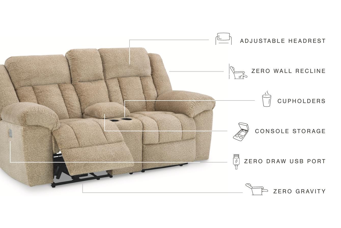 Tip-Off Power Reclining Loveseat - image 8
