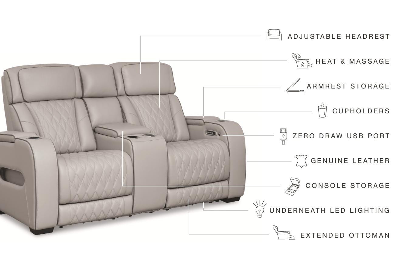 Boyington Power Reclining Loveseat with Console - image 8