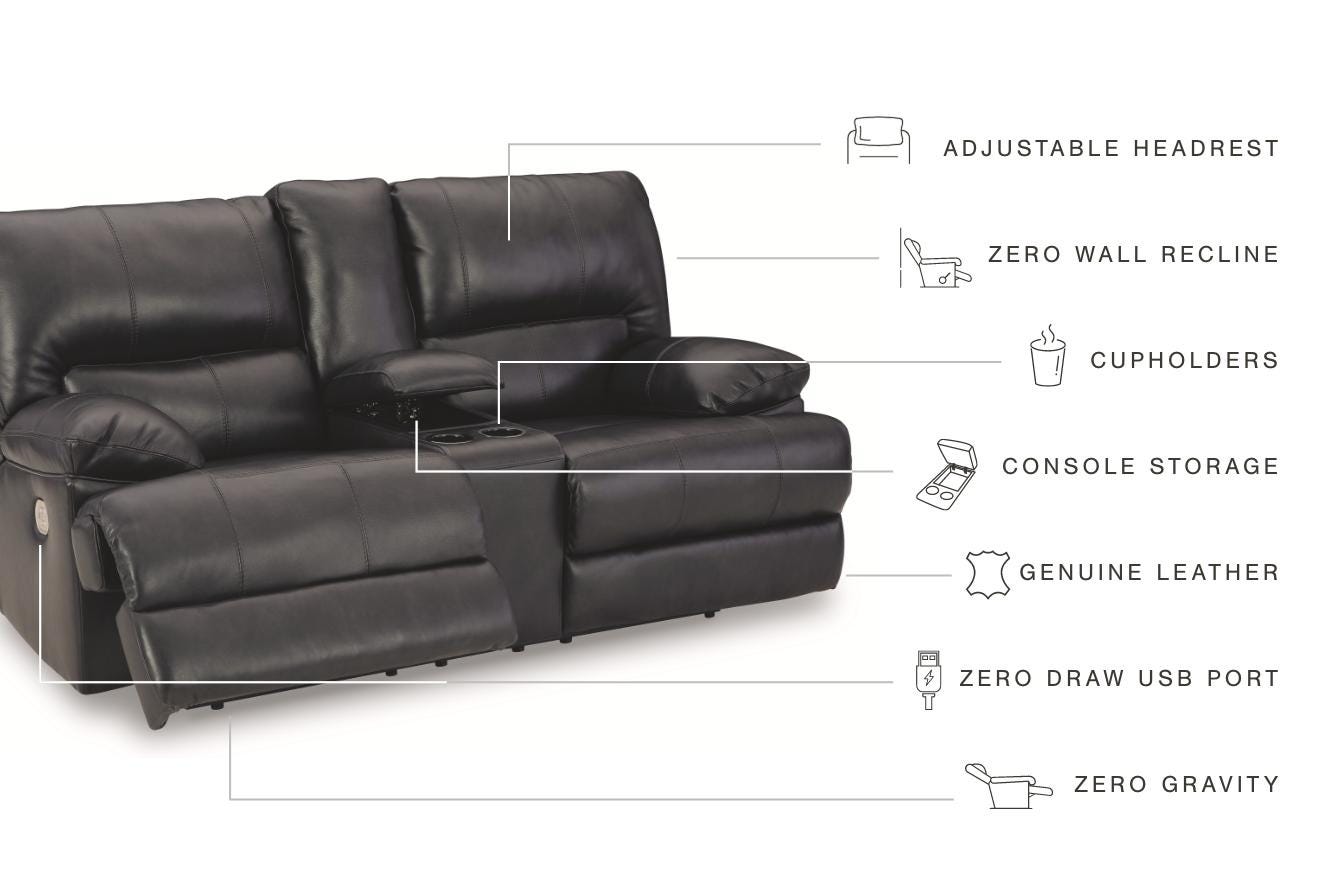 Mountainous Power Reclining Loveseat - image 7