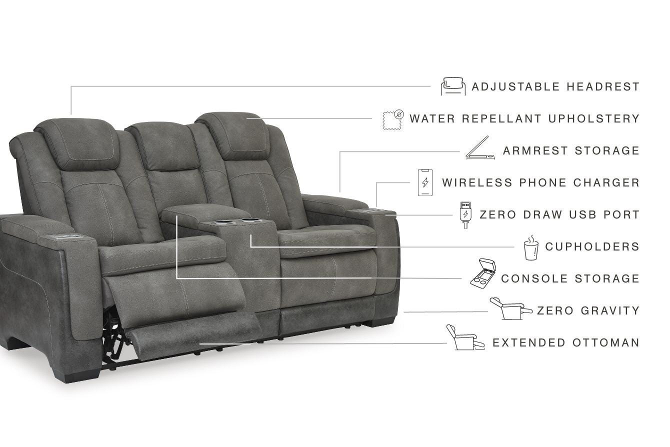 Next-Gen DuraPella Power Reclining Loveseat with Console - image 5