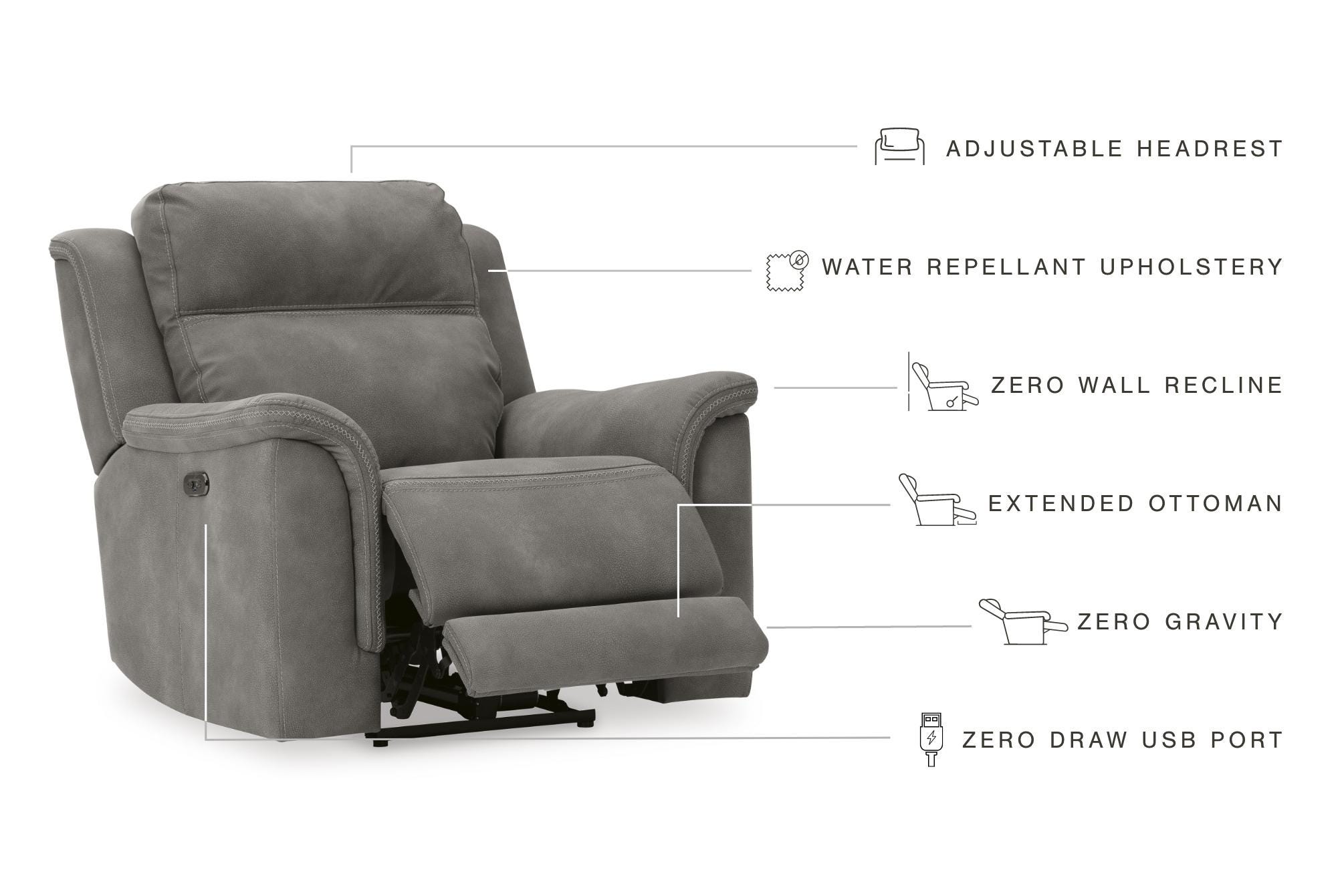 Next-Gen DuraPella Performance Fabric Dual Power Recliner | Ashley