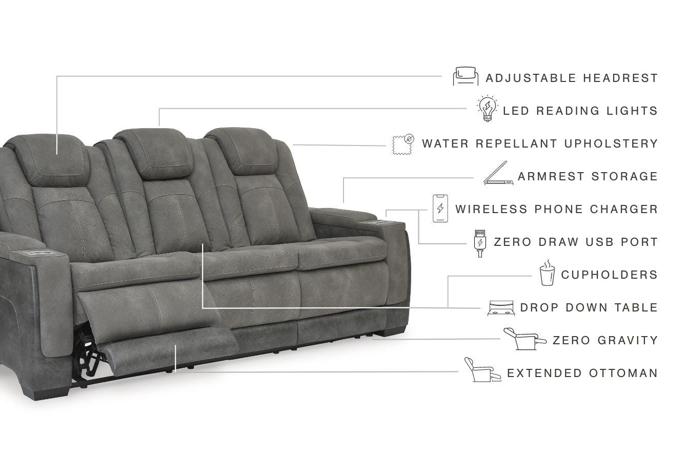 Next-Gen DuraPella Performance Fabric Dual Power Reclining Sofa