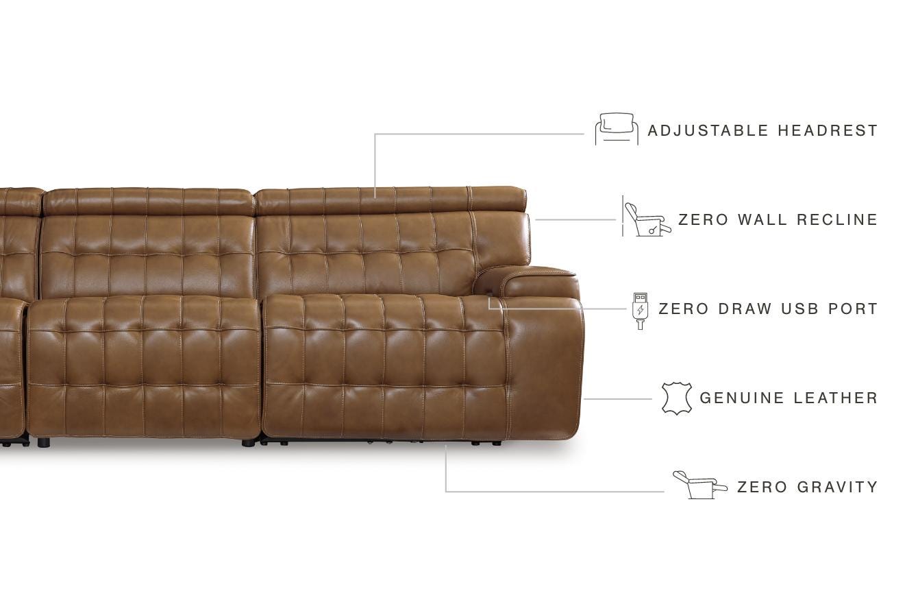 Temmpton 3-Piece Power Reclining Sectional Sofa - image 3