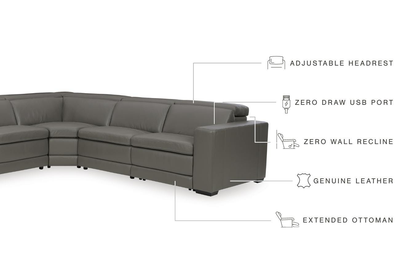 Texline 6-Piece Power Reclining Sectional - image 5